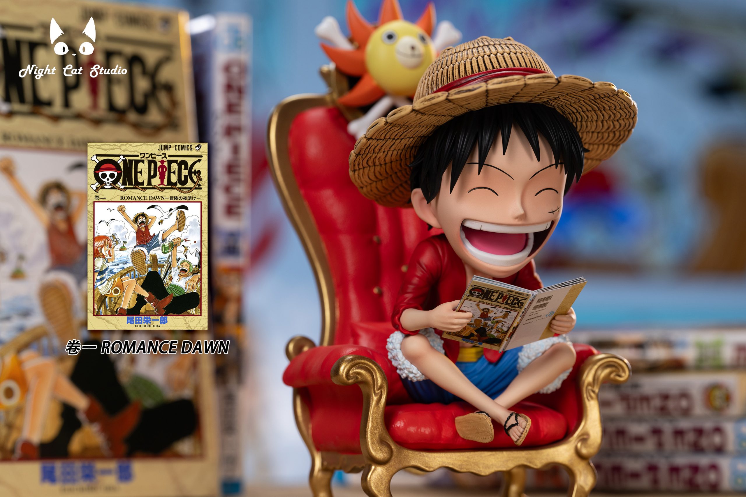 Night Cat Studio - One Piece Reading Luffy