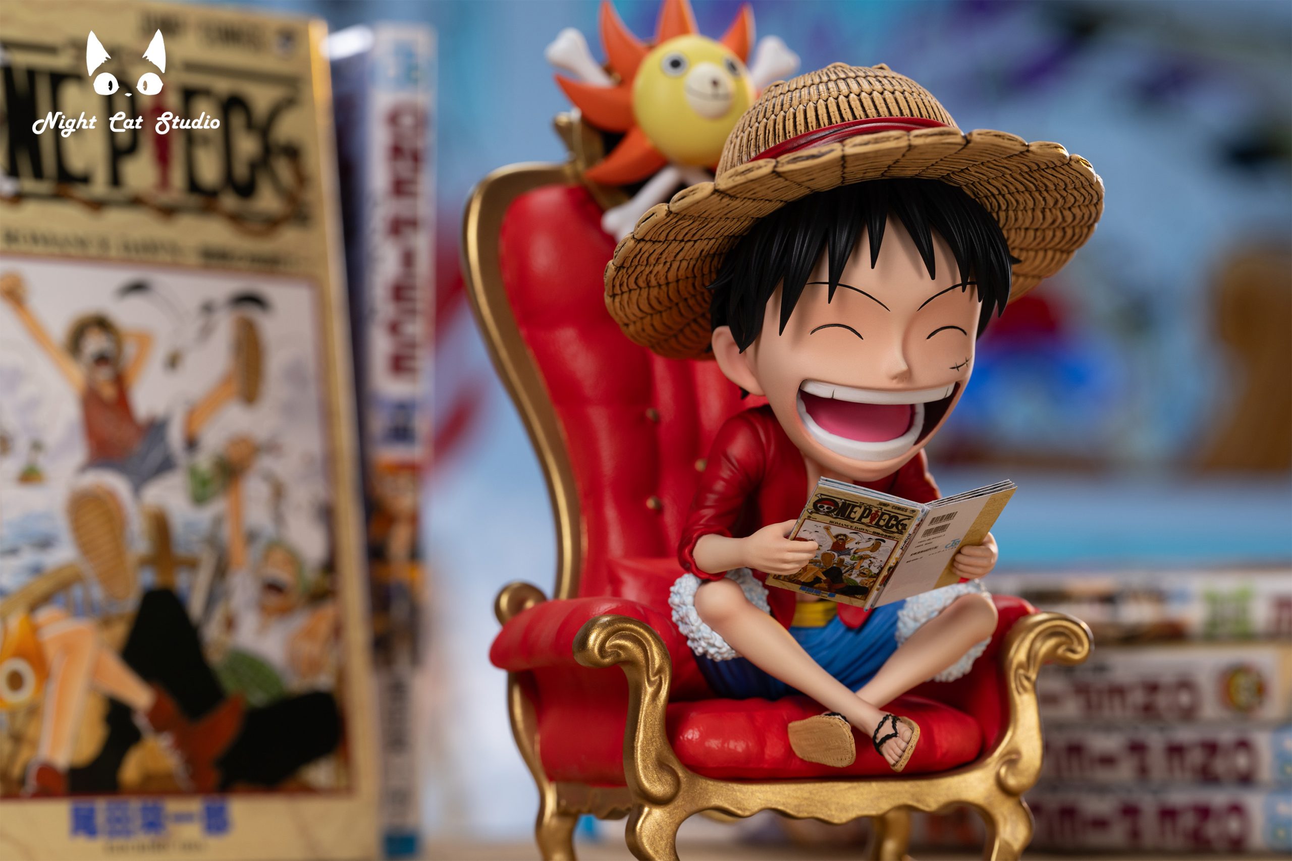 Night Cat Studio - One Piece Reading Luffy