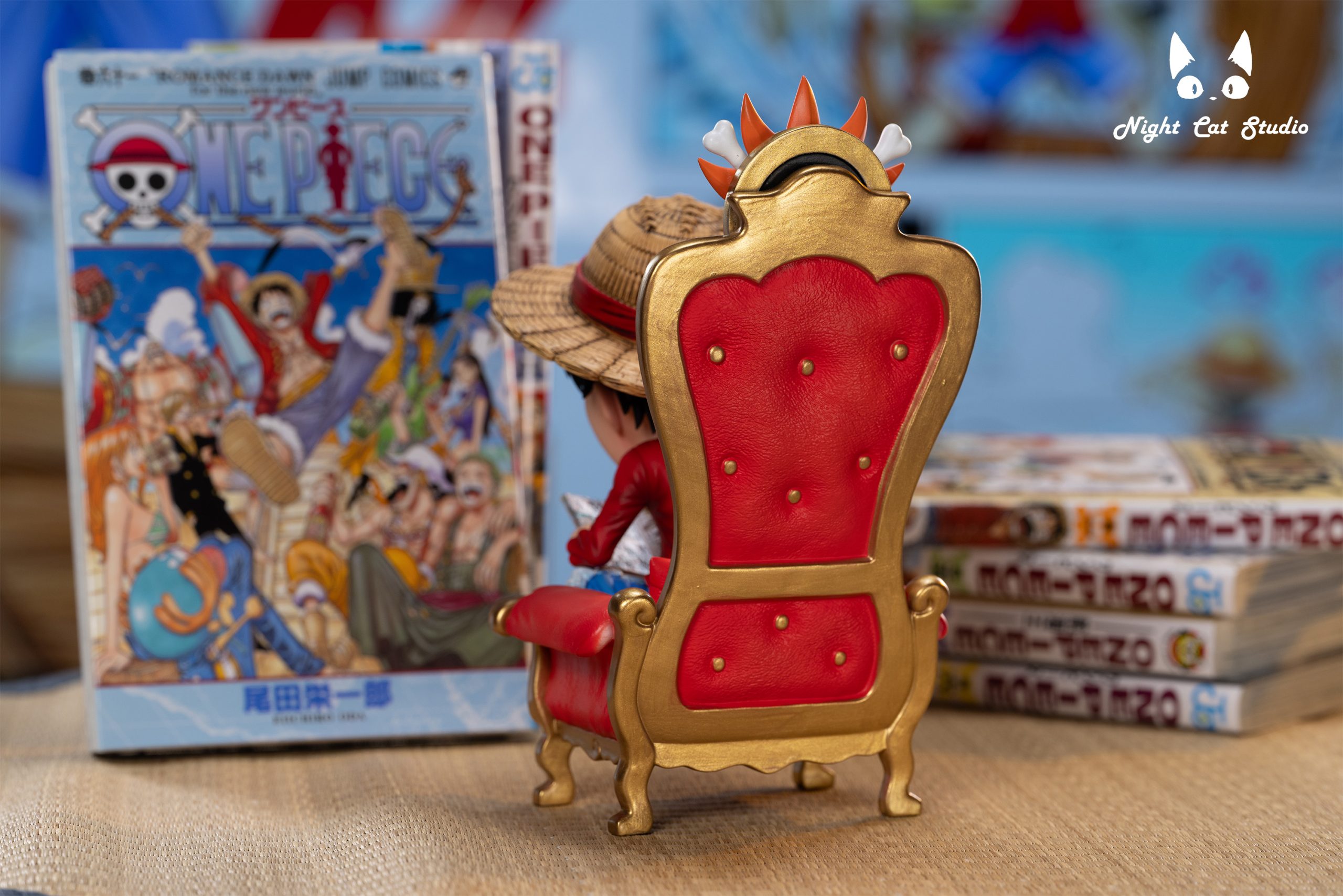 Night Cat Studio - One Piece Reading Luffy