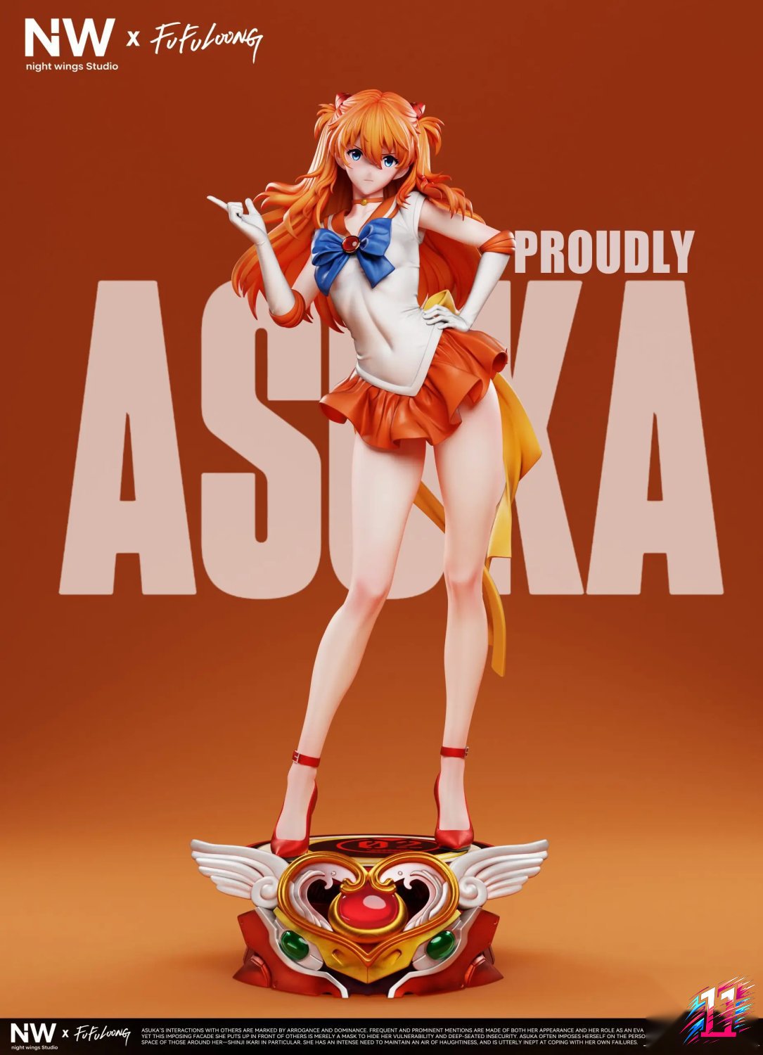 Night Wing Studio - Asuka Cosplay Sailor Moon Aino Minako Neon Genesis Evangelion