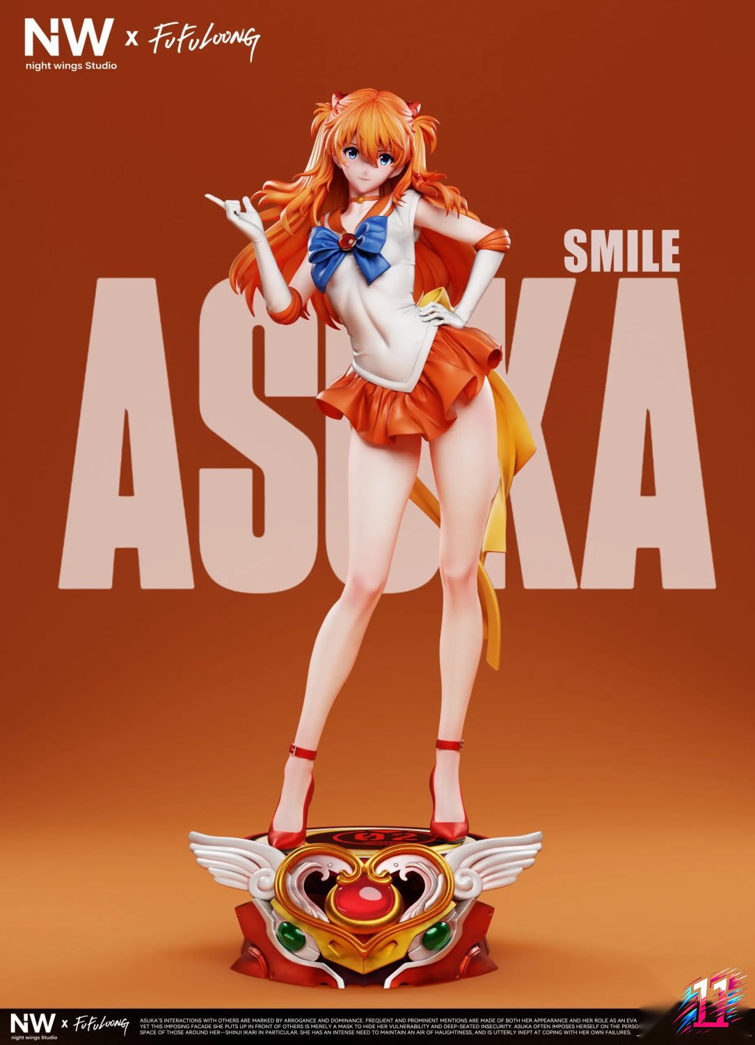 Night Wing Studio - Asuka Cosplay Sailor Moon Aino Minako Neon Genesis Evangelion