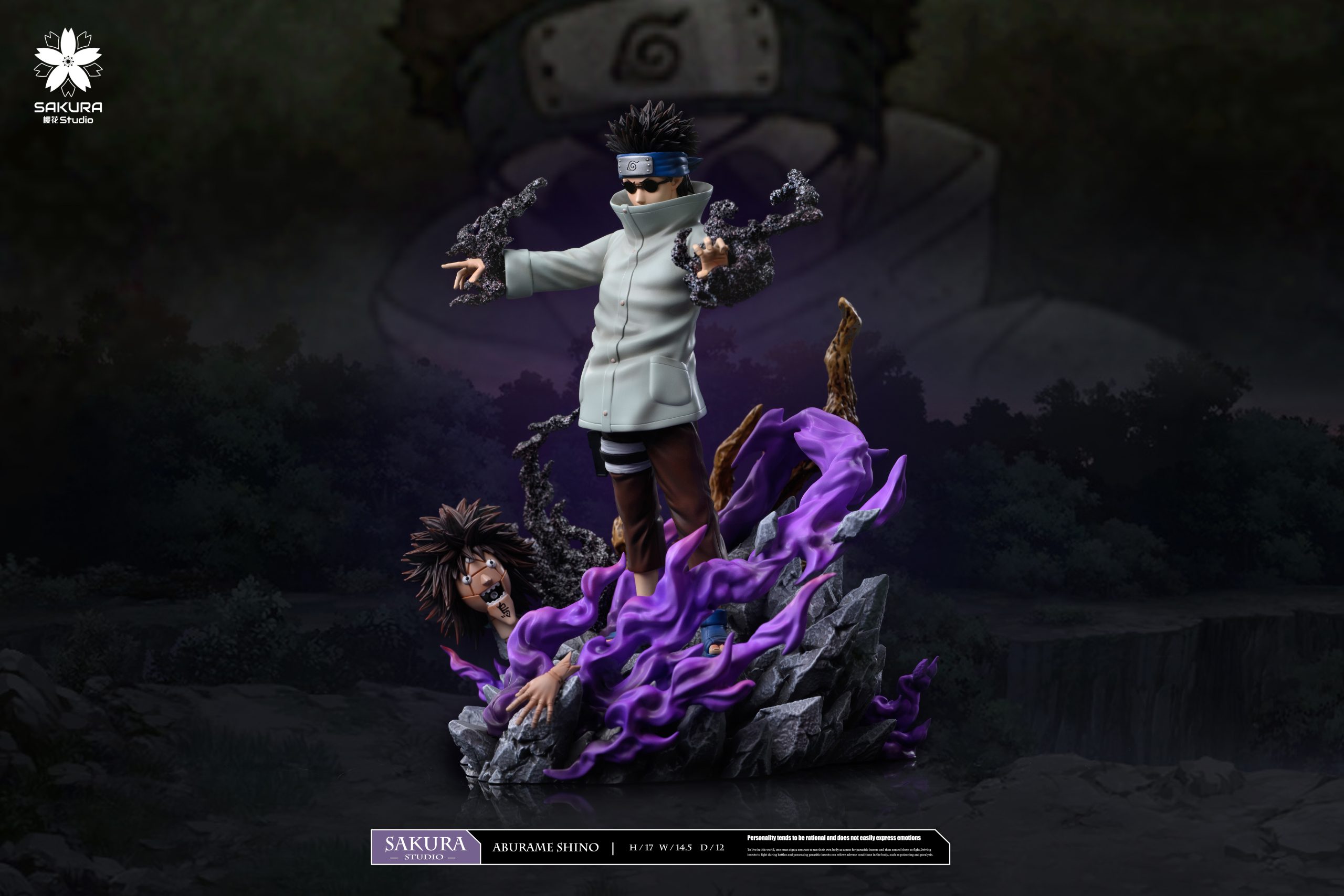 SAKURA Studio - Naruto Light Statue Resonance Series 10th Series Aburame Shino 11th Series Yamanaka Ino