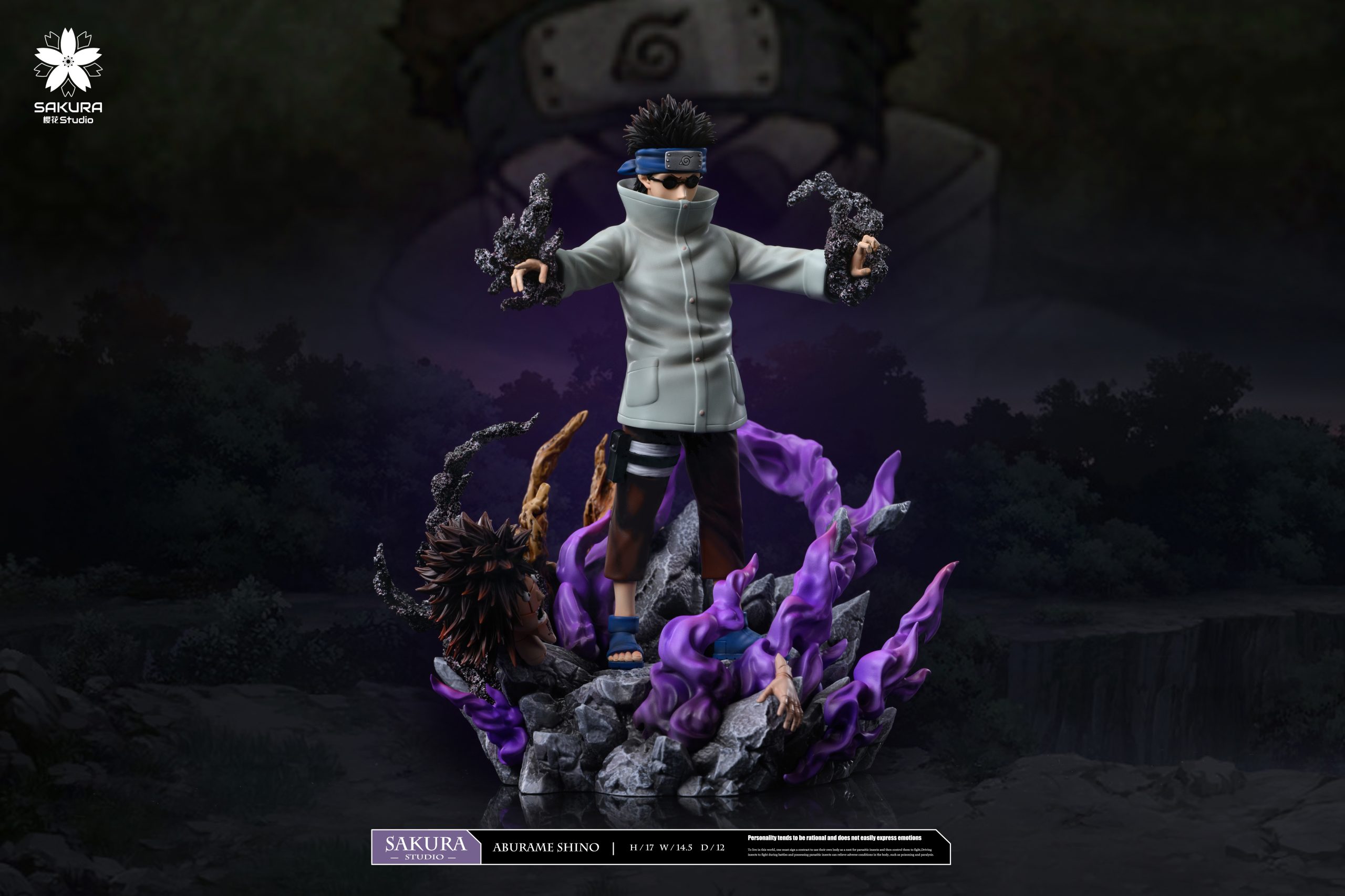 SAKURA Studio - Naruto Light Statue Resonance Series 10th Series Aburame Shino 11th Series Yamanaka Ino