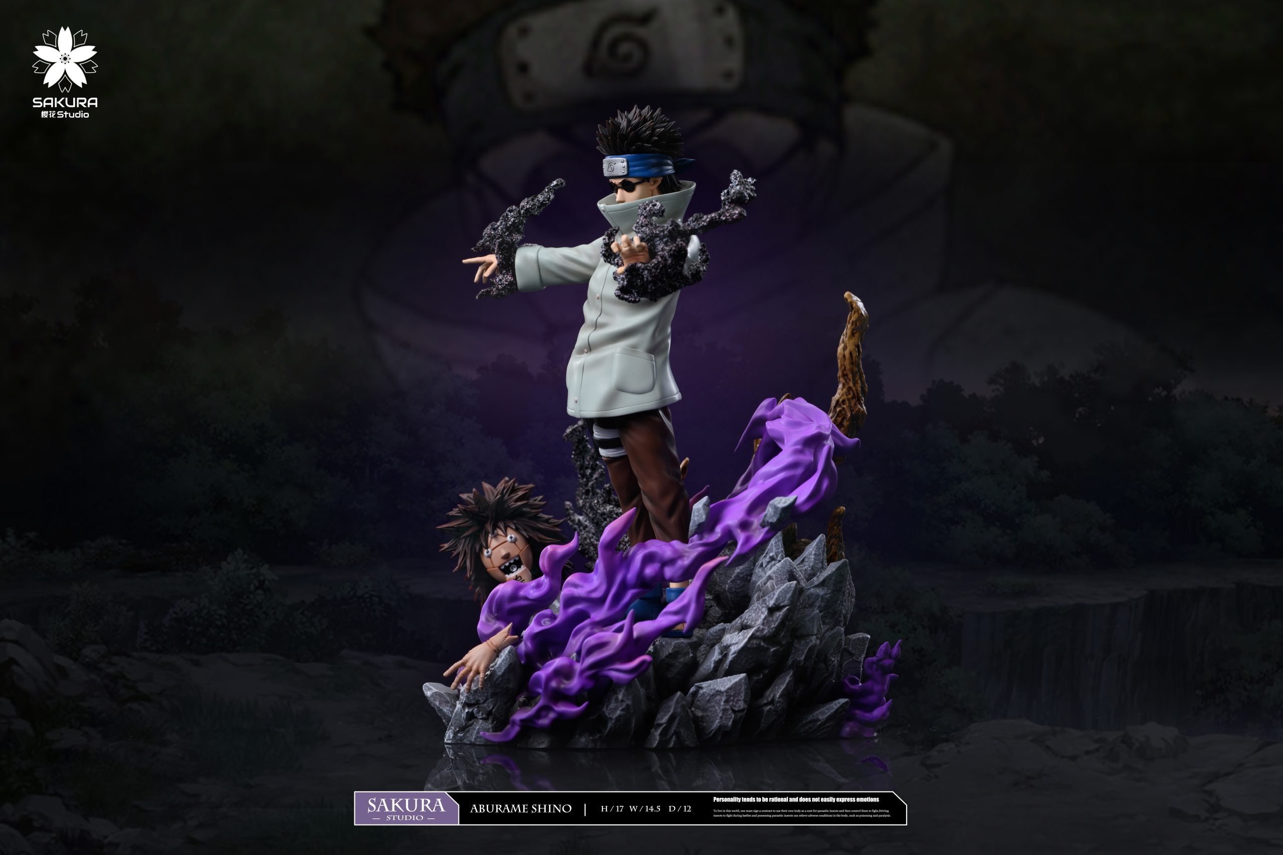 SAKURA Studio - Naruto Light Statue Resonance Series 10th Series Aburame Shino 11th Series Yamanaka Ino