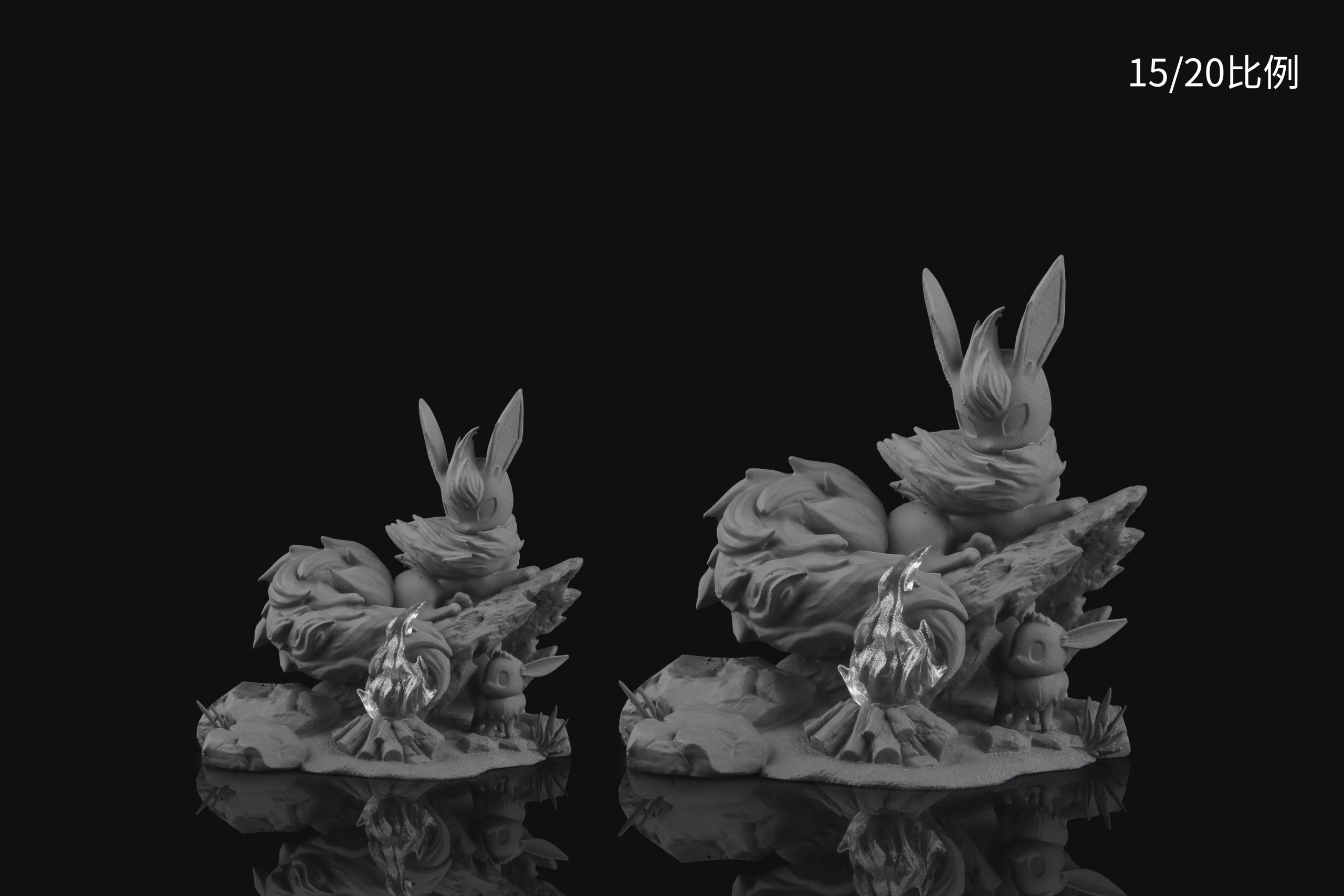 SK Studio - Pokemon Ecological series Flareon Evolutionary Group