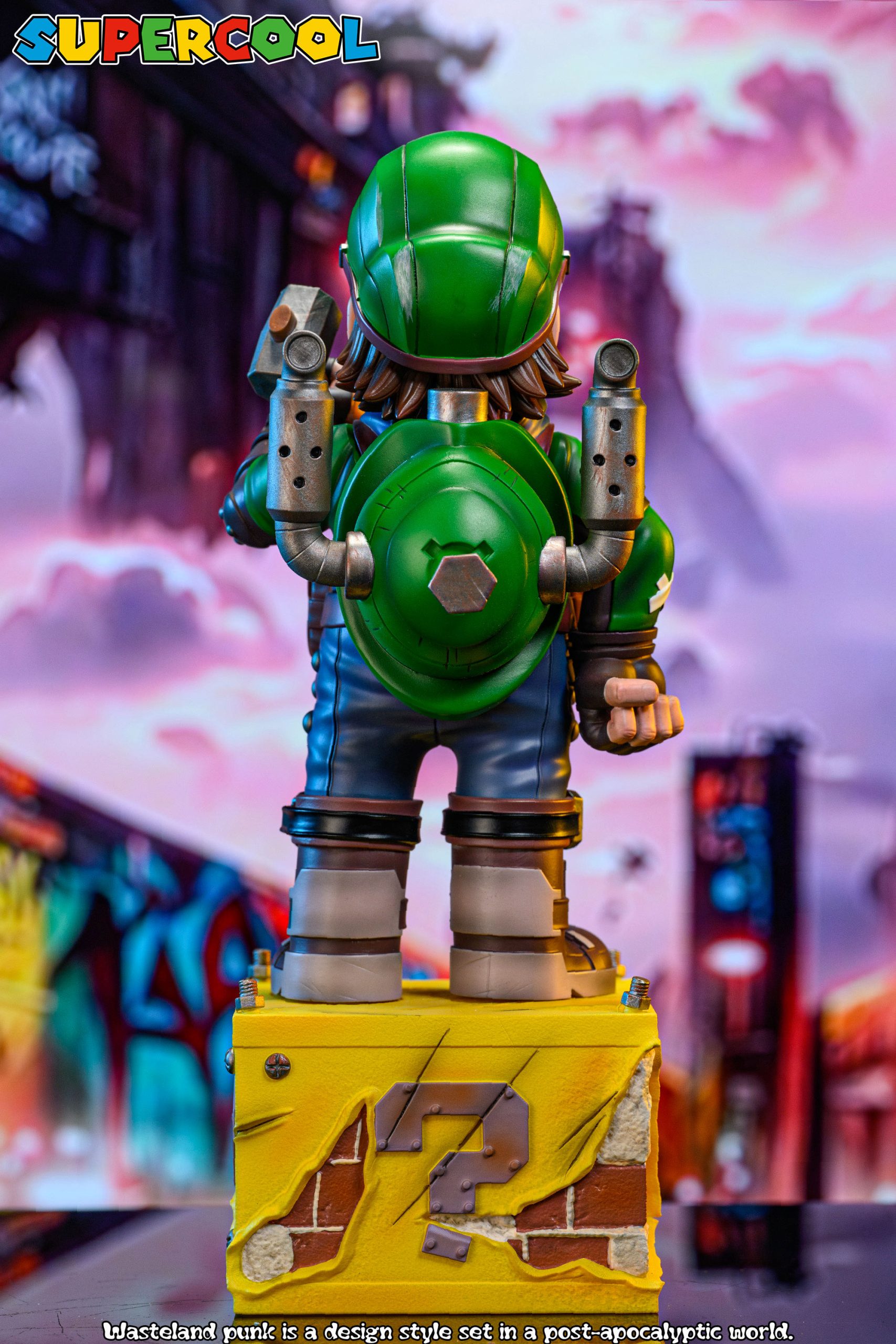 SUPERCOOL Studio - Super Mario Cyber Steam Punk Wasteland Luigi