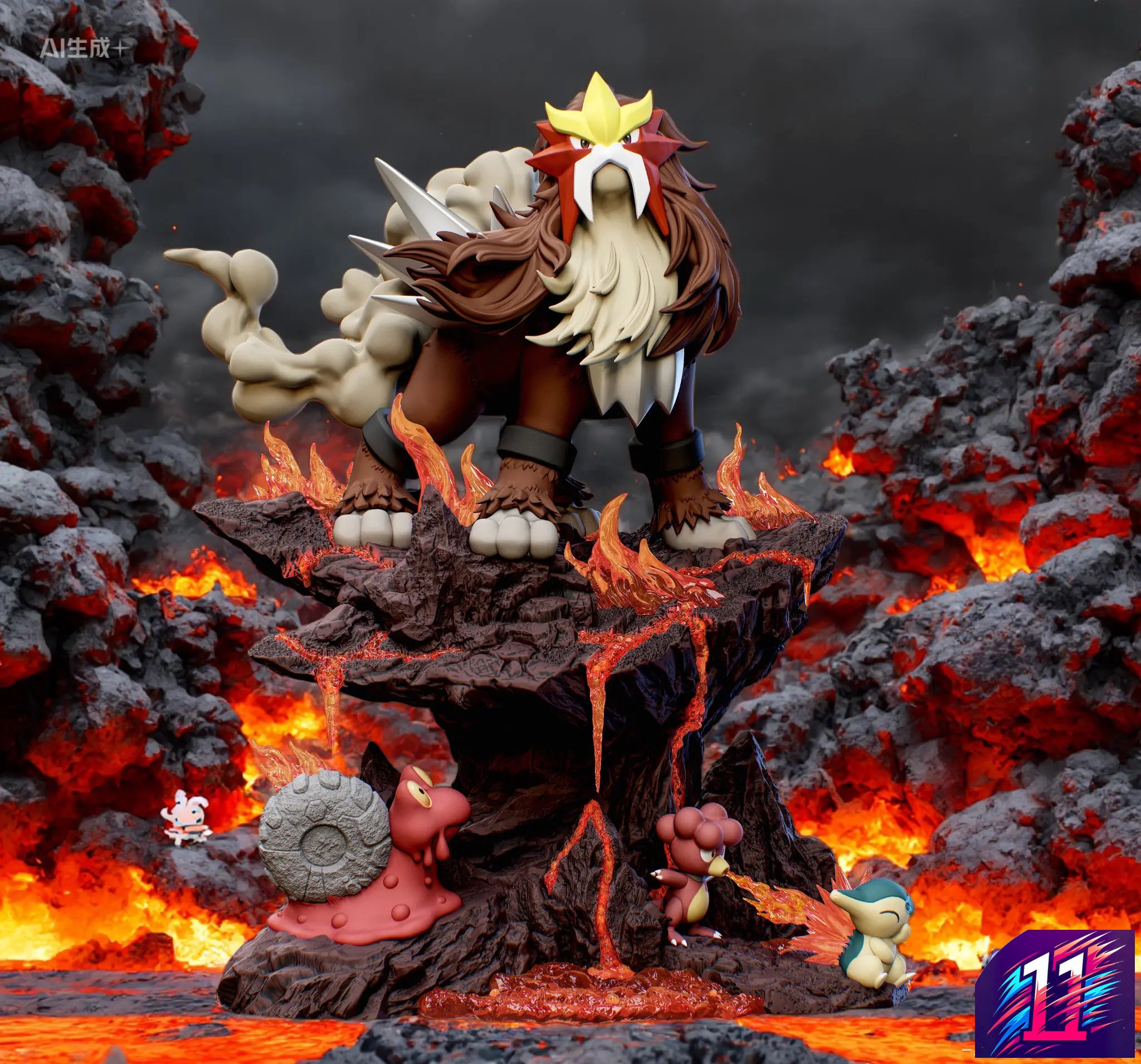 Smile Studio - Entei 3st series of the Ecology gk series Pokémon