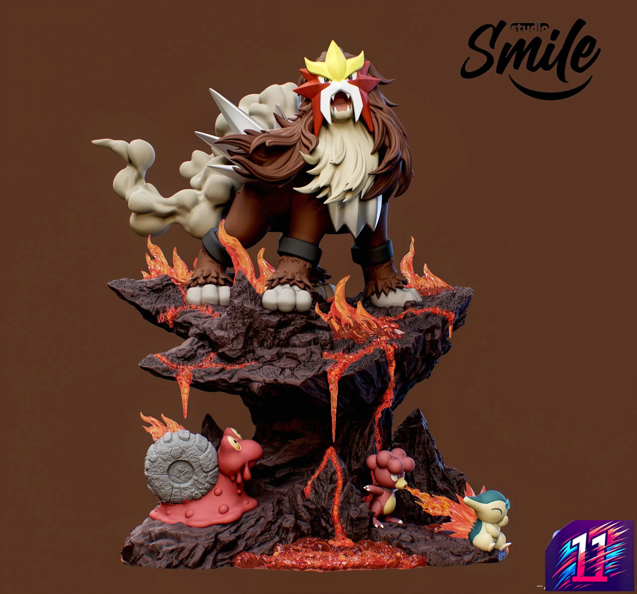Smile Studio - Entei 3st series of the Ecology gk series Pokémon