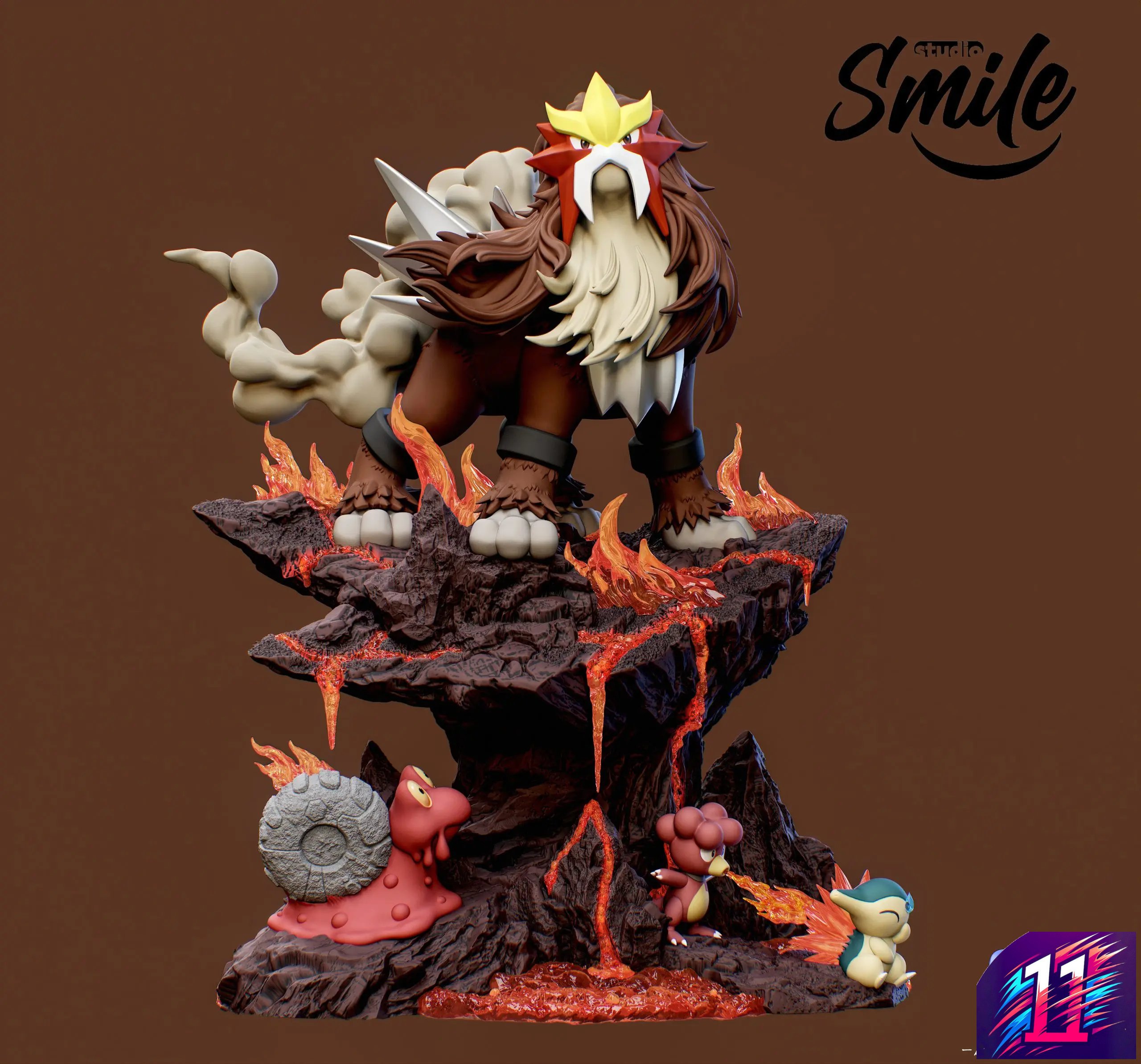 Smile Studio - Entei 3st series of the Ecology gk series Pokémon