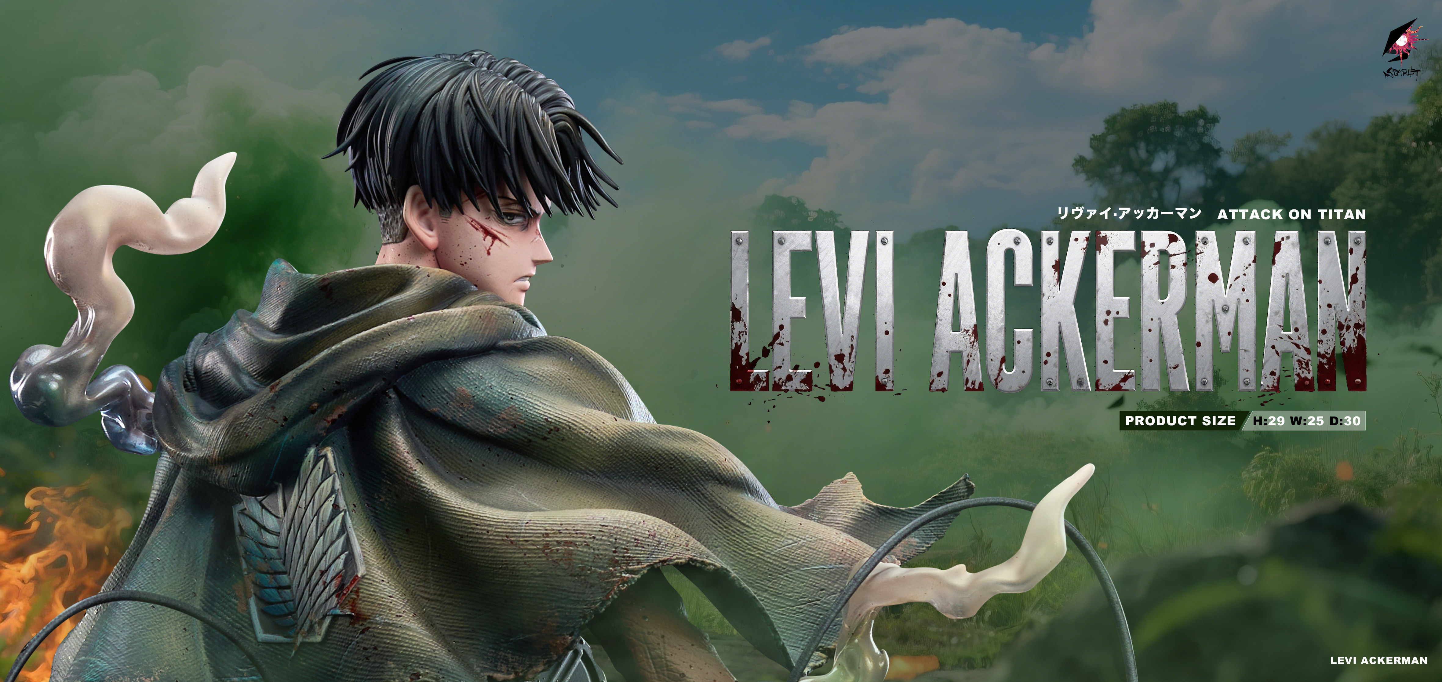 Scarlet Studio - Levi Ackerman Attack On Titan