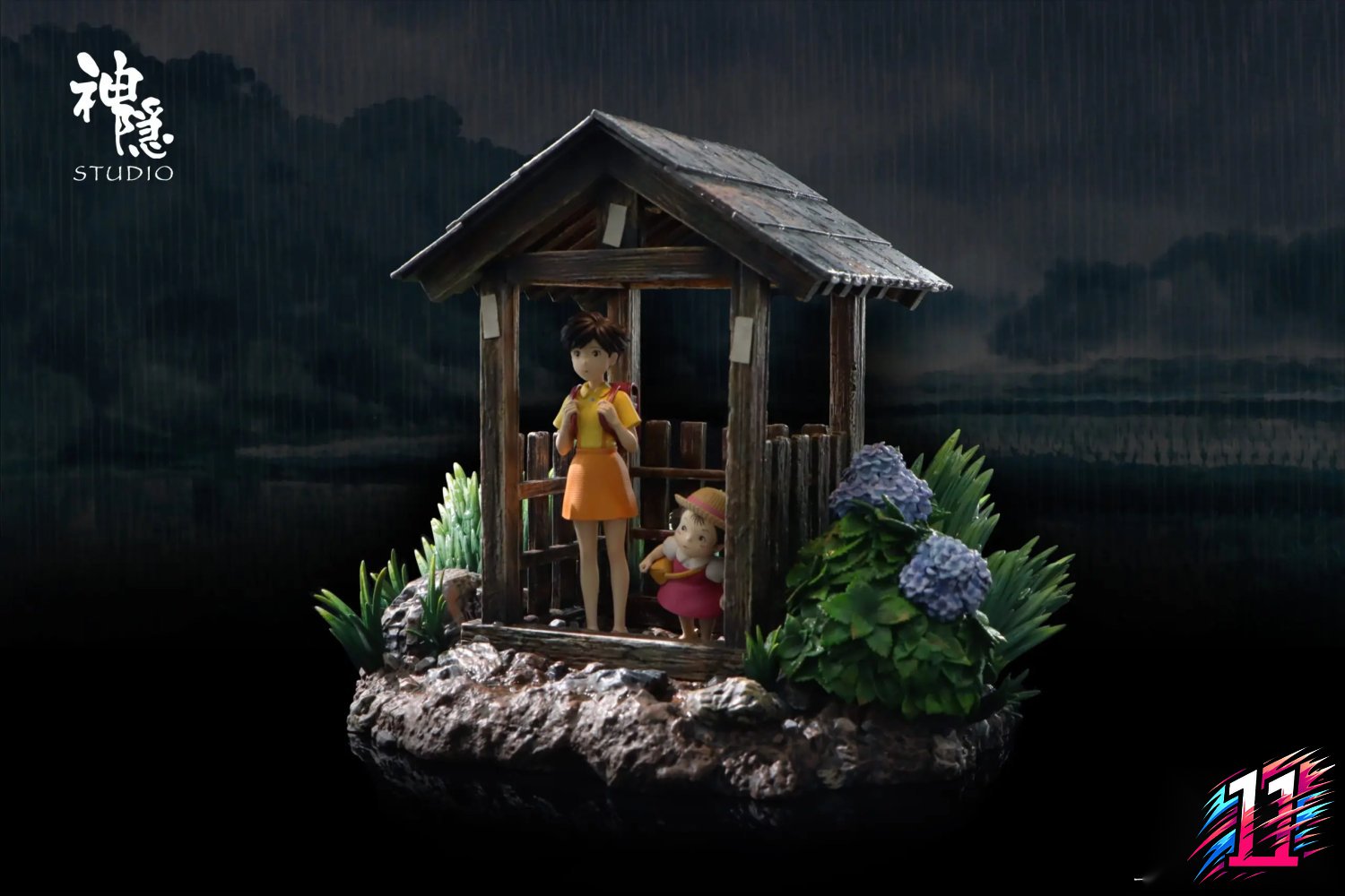Shen Yin Studio - Silhouette Moment Series Tenderness in the Rain Veil My Neighbor Totoro