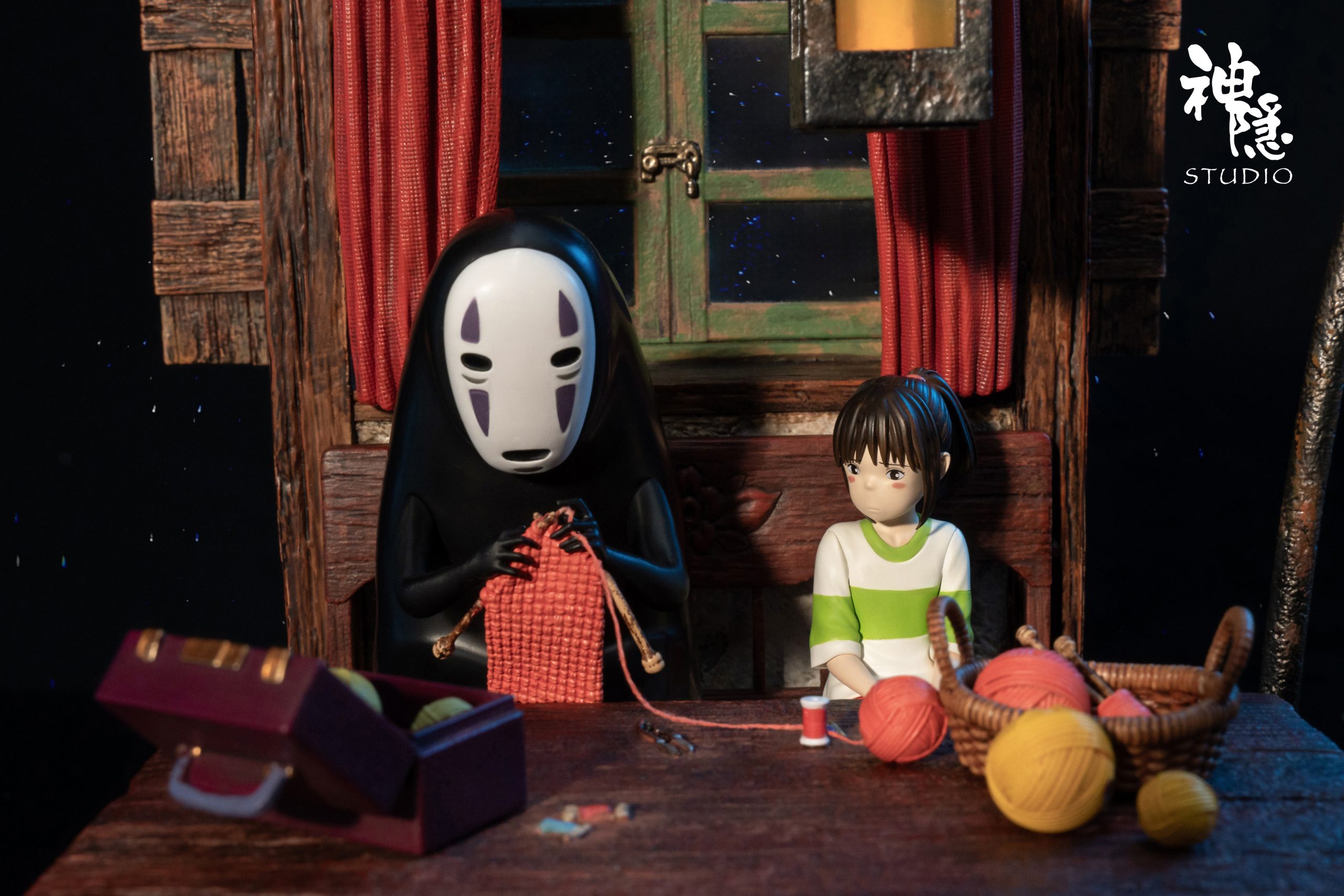 Shen Yin Studio - Spirited Away Silhouette Moment Series Spirited Away No-Face Man & Chihiro Ogino