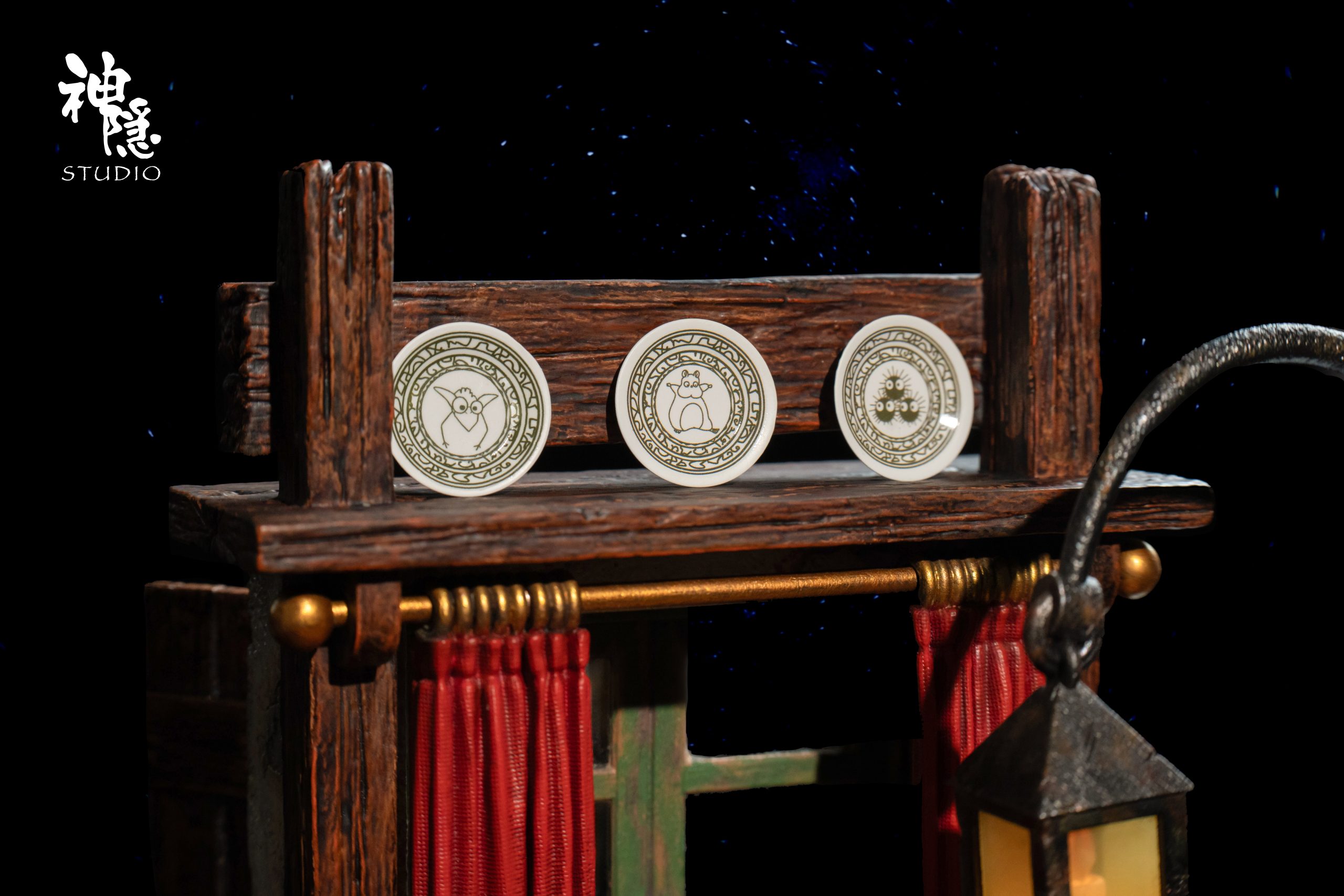 Shen Yin Studio - Spirited Away Silhouette Moment Series Spirited Away No-Face Man & Chihiro Ogino