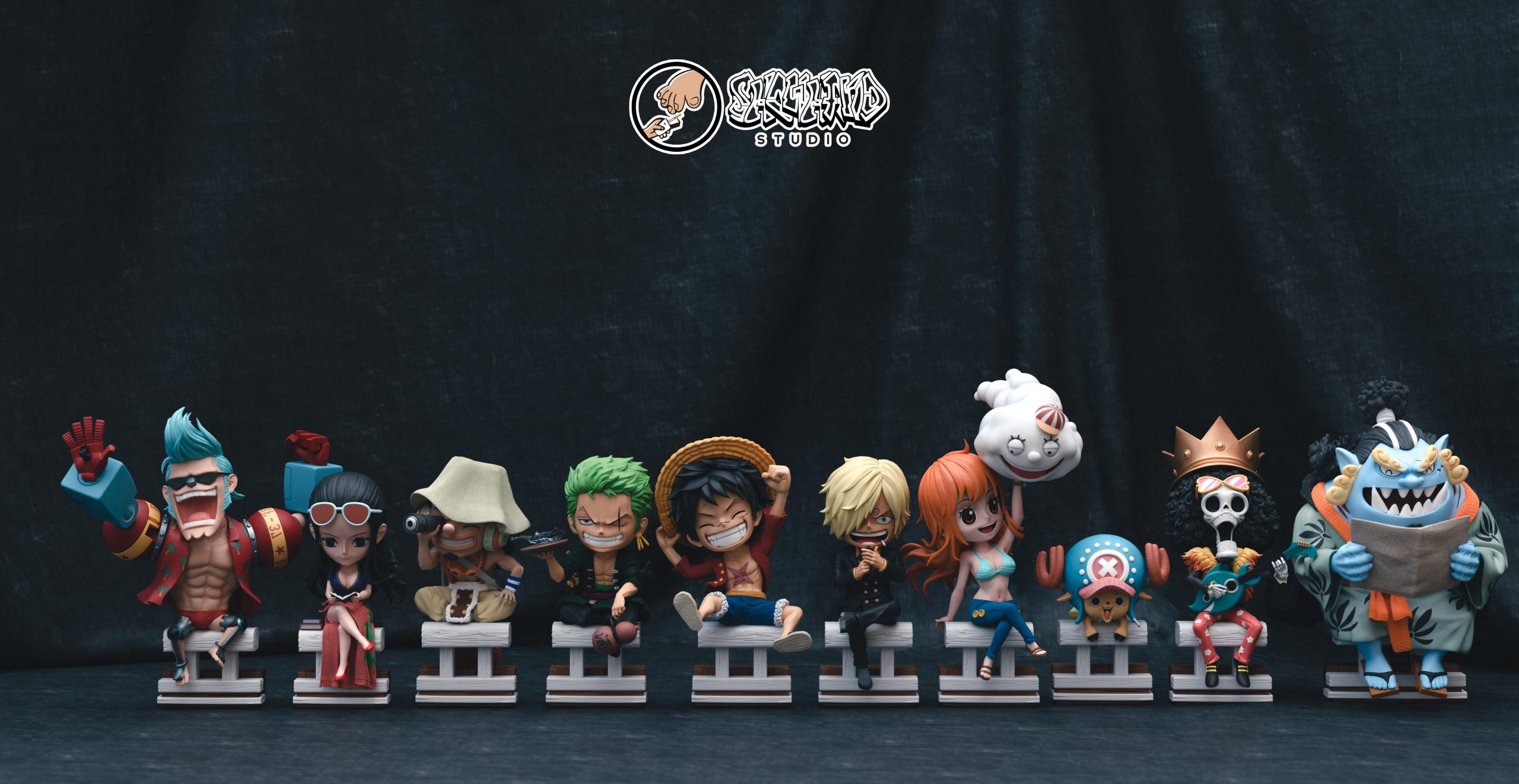 Showhand Studio - One Piece Straw Hat Pirates #last FRANKY & BROOK & Jinbe