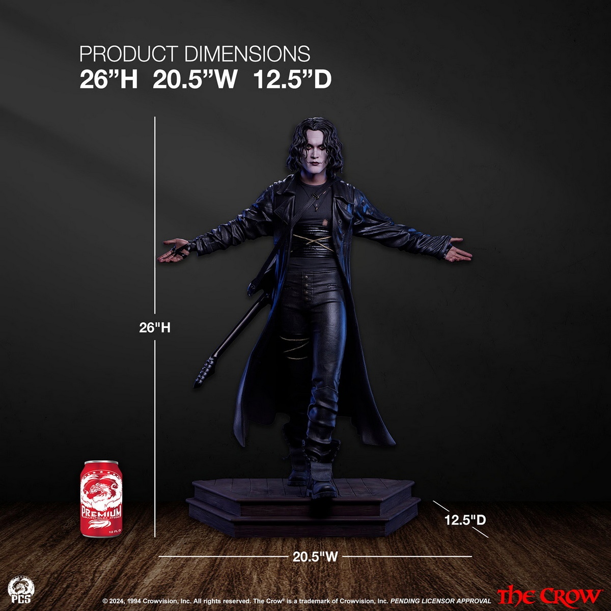 Sideshow Collectibles & Premium Collectibles Studio - The Crow 1/3 Eric Draven(Crow) (Licensed)