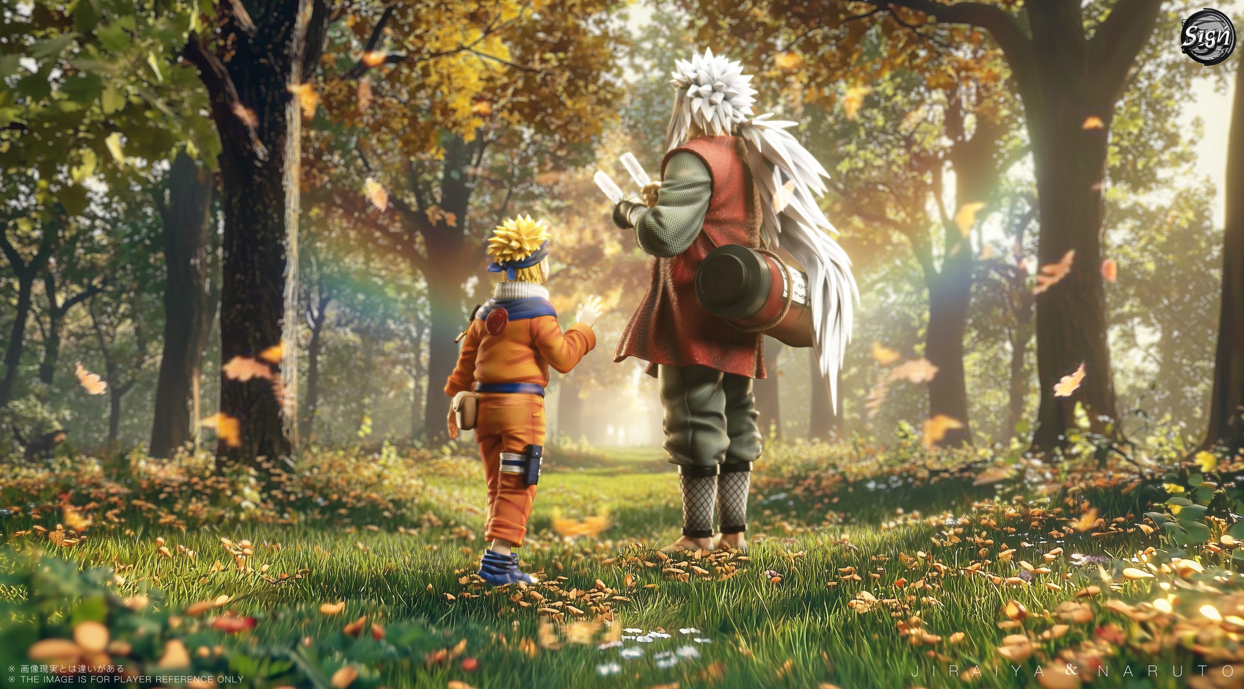 Sign Studio - Naruto Uzumaki Naruto & Jiraiya