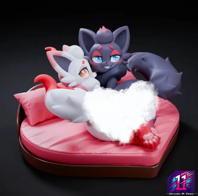 Spirit Demon Studio - Black and White Zorua Pokémon