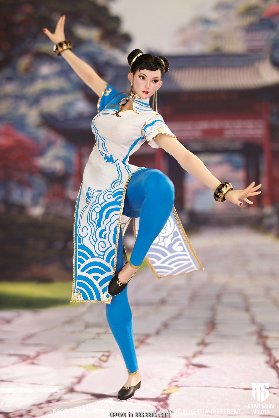 STAR MAN 1/6 フィーメール・ファイター ホワイトブルー MS-011 Star Man Studio – 1/6 Female fighter Chun li MS-011