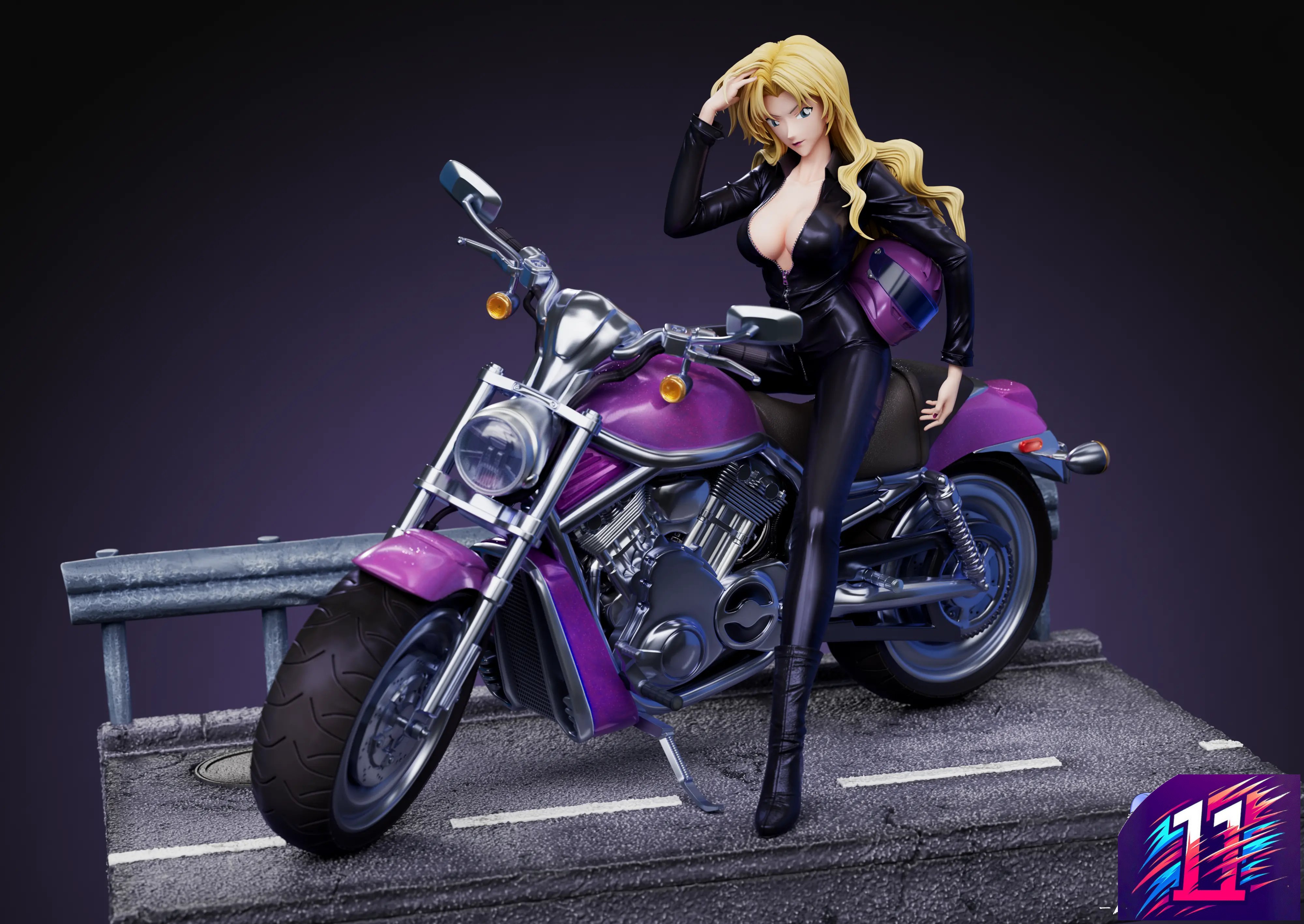 Strange Thief Studio - Motorcycle Vermouth Detective Conan