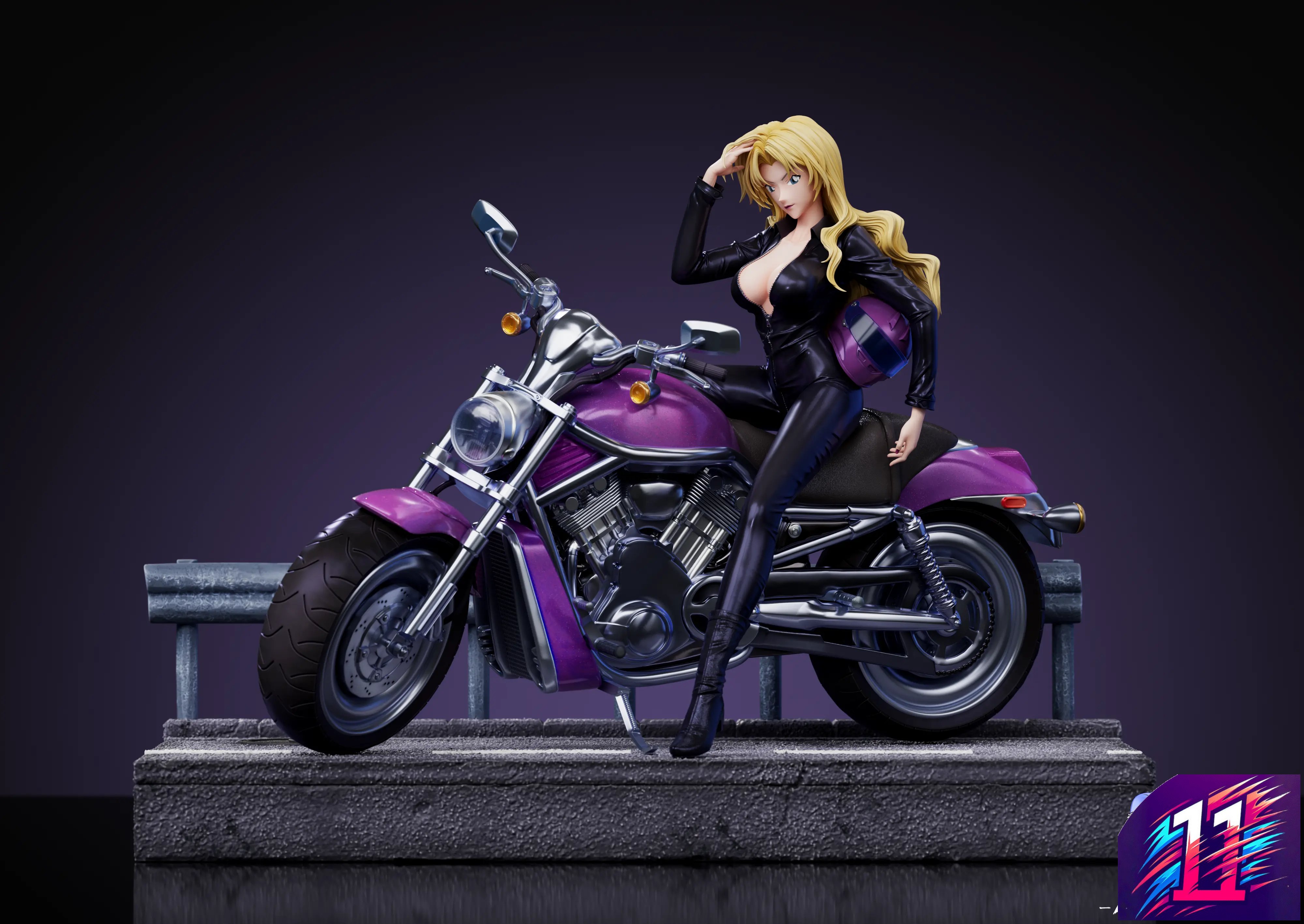 Strange Thief Studio - Motorcycle Vermouth Detective Conan