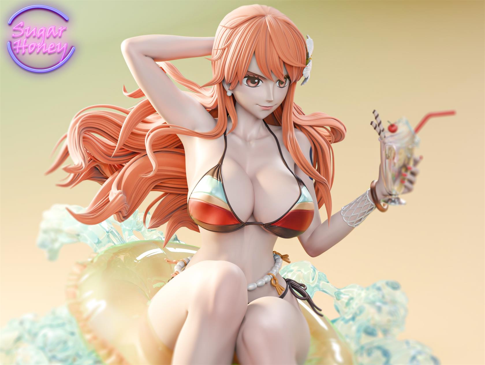ああ　Sugar Honey Studio　ナミ Sugar Honey Studio – One Piece Summer Party 001 Swimsuit
