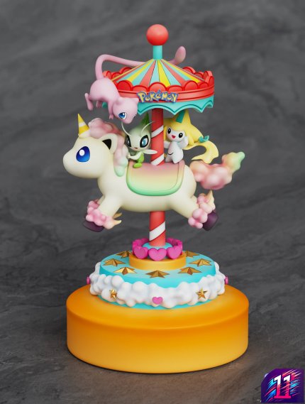 Sun Studio - Hobbyhorse Series #7 Mew X Celebi X Jirachi Pokémon Sun Studio - Hobbyhorse Series #7 Mew X Celebi X Jirachi Pokémon