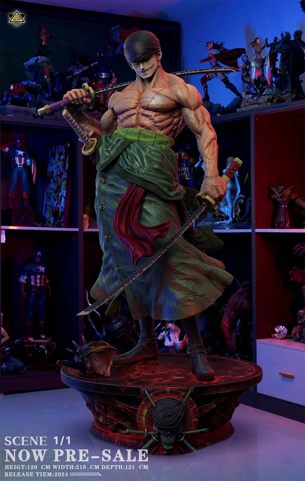 Super Bomb Studio - One Piece 1/1 Zoro Staue
