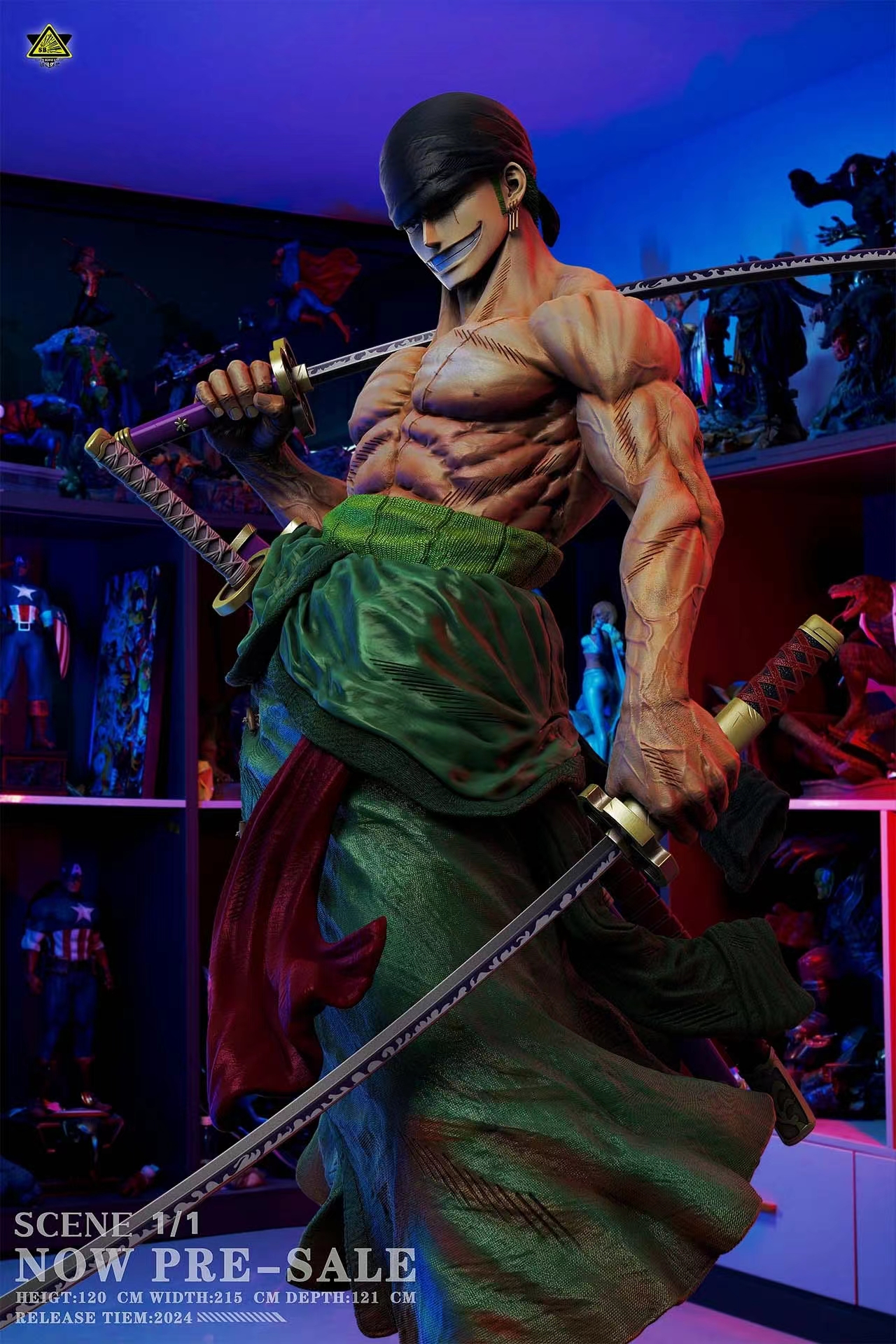 Super Bomb Studio - One Piece 1/1 Zoro Staue