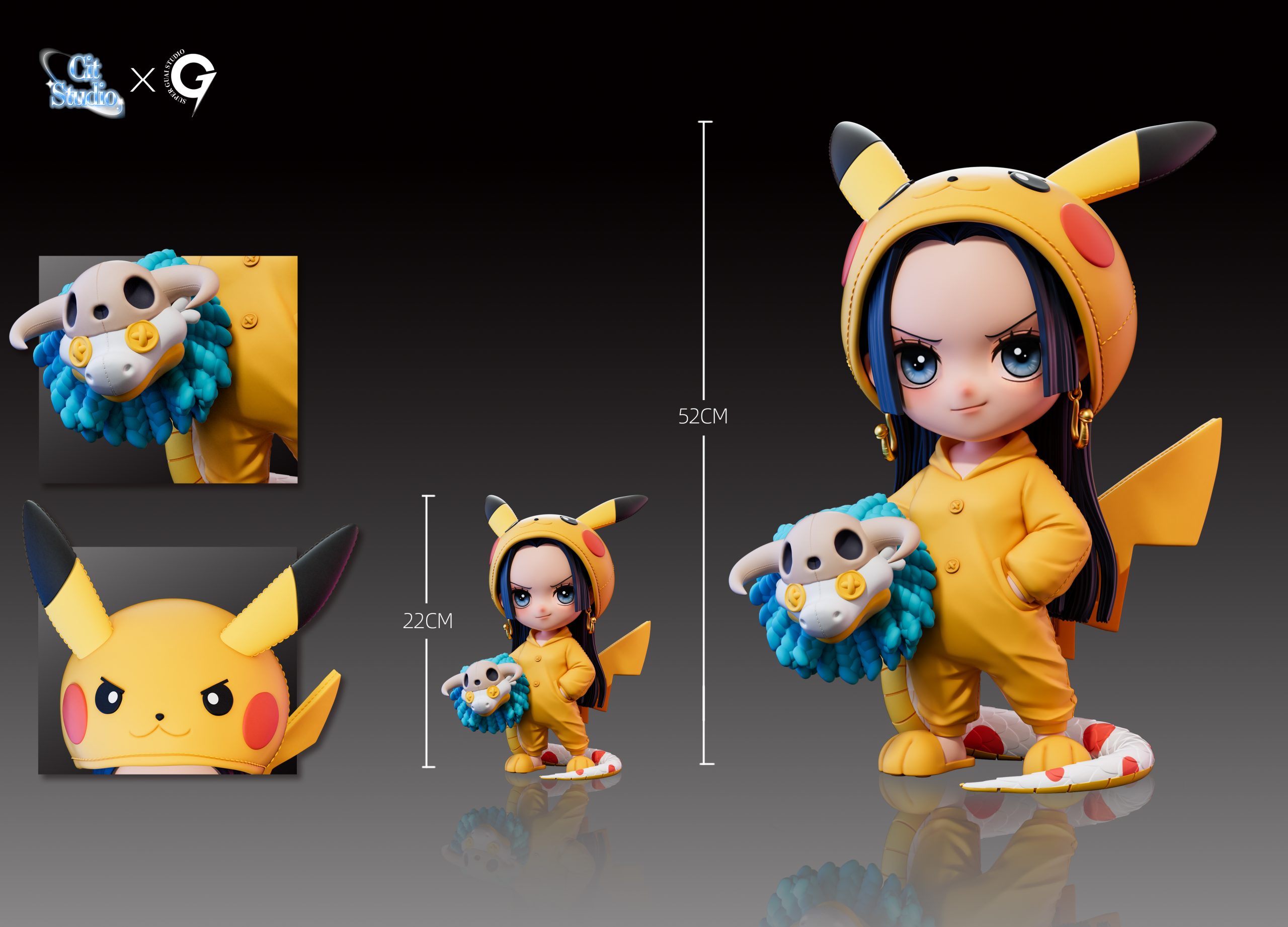 Super Guai Studio One Piece Pikachu Boa Hancock
