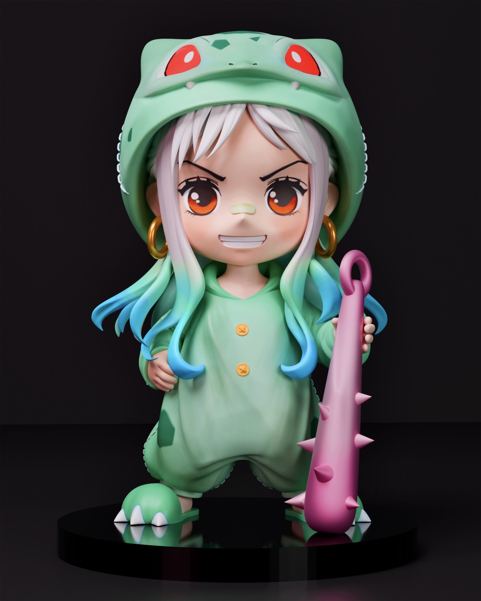 Super Guai Studio - One Piece Yamato cos Bulbasaur