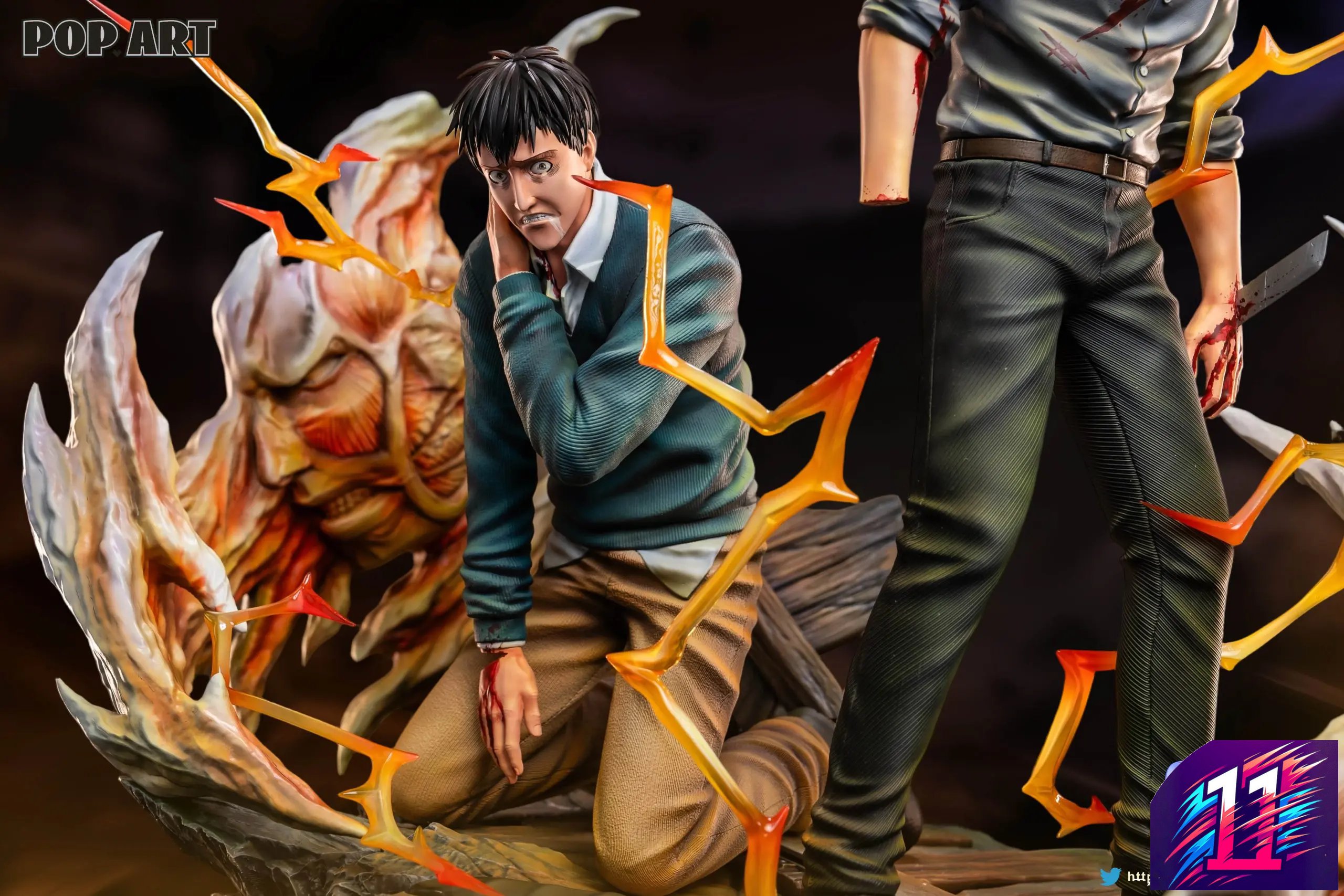 POP.ART Studio - Character Arc #003 Reiner Braun X Bertolt Hoover Attack on Titan