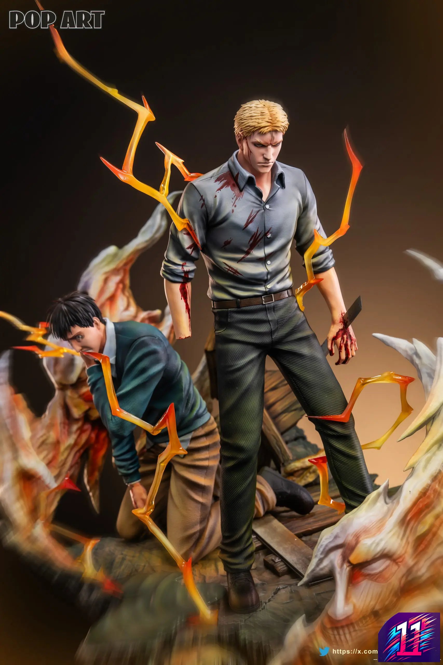 POP.ART Studio - Character Arc #003 Reiner Braun X Bertolt Hoover Attack on Titan