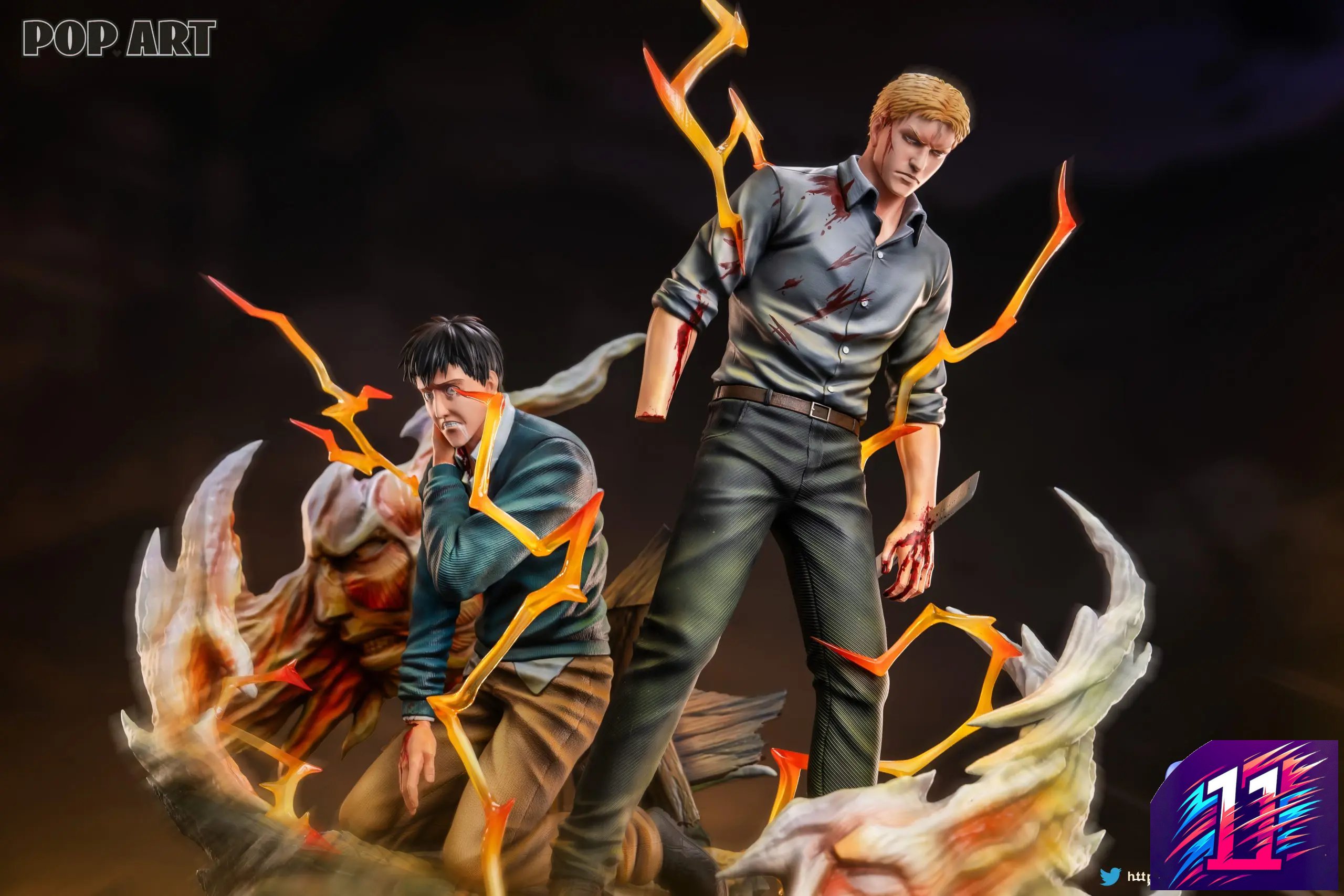POP.ART Studio - Character Arc #003 Reiner Braun X Bertolt Hoover Attack on Titan