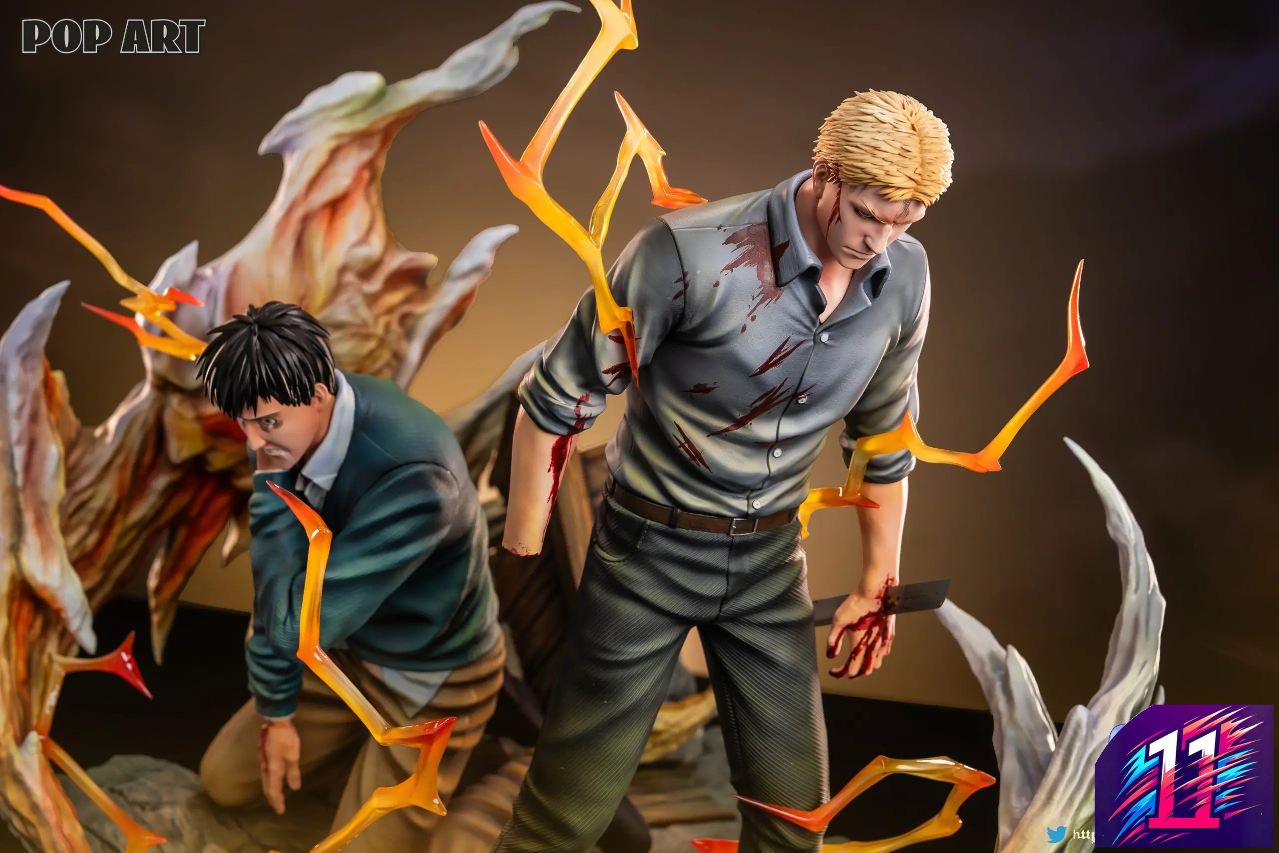 POP.ART Studio - Character Arc #003 Reiner Braun X Bertolt Hoover Attack on Titan