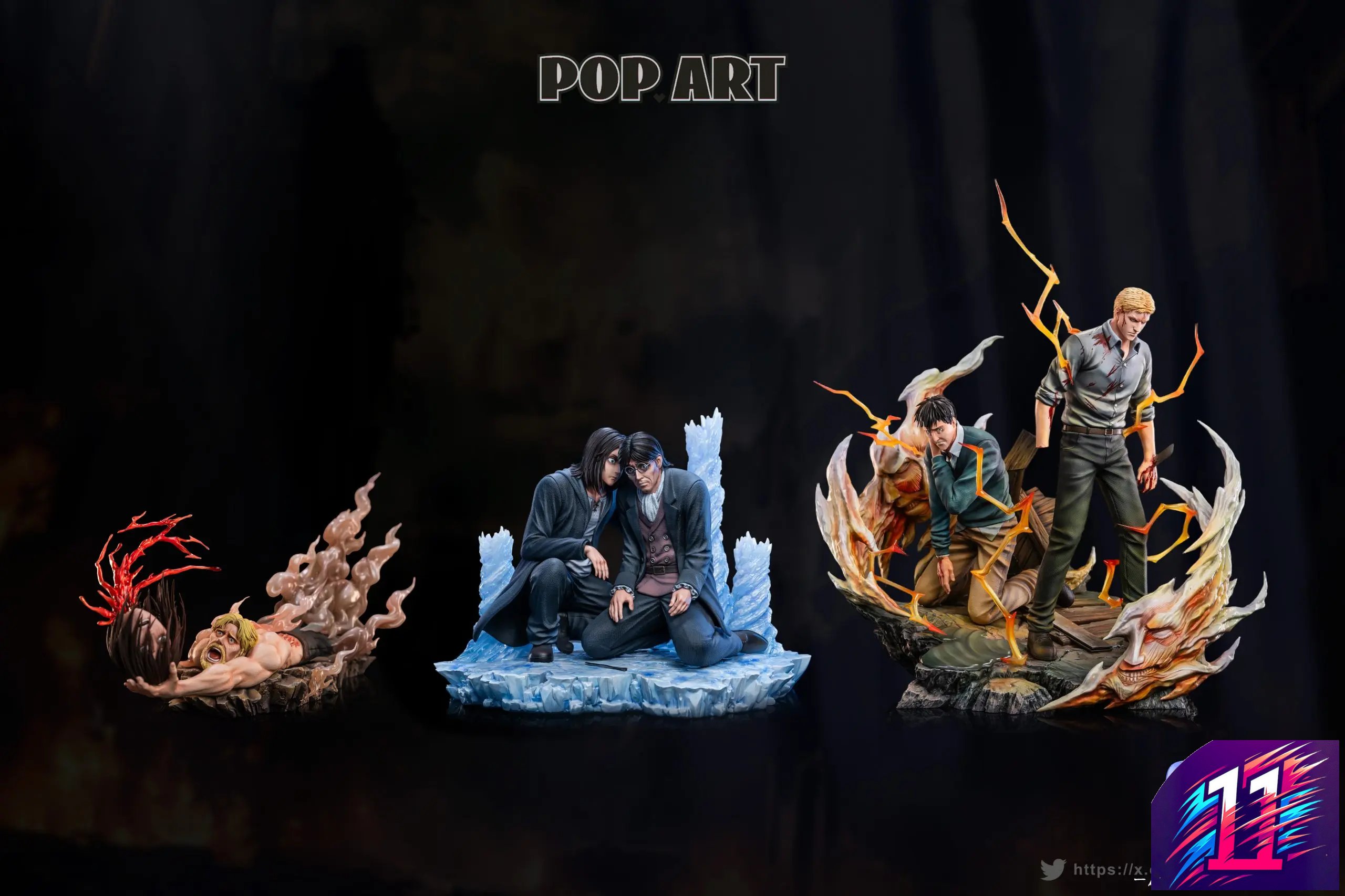 POP.ART Studio - Character Arc #003 Reiner Braun X Bertolt Hoover Attack on Titan