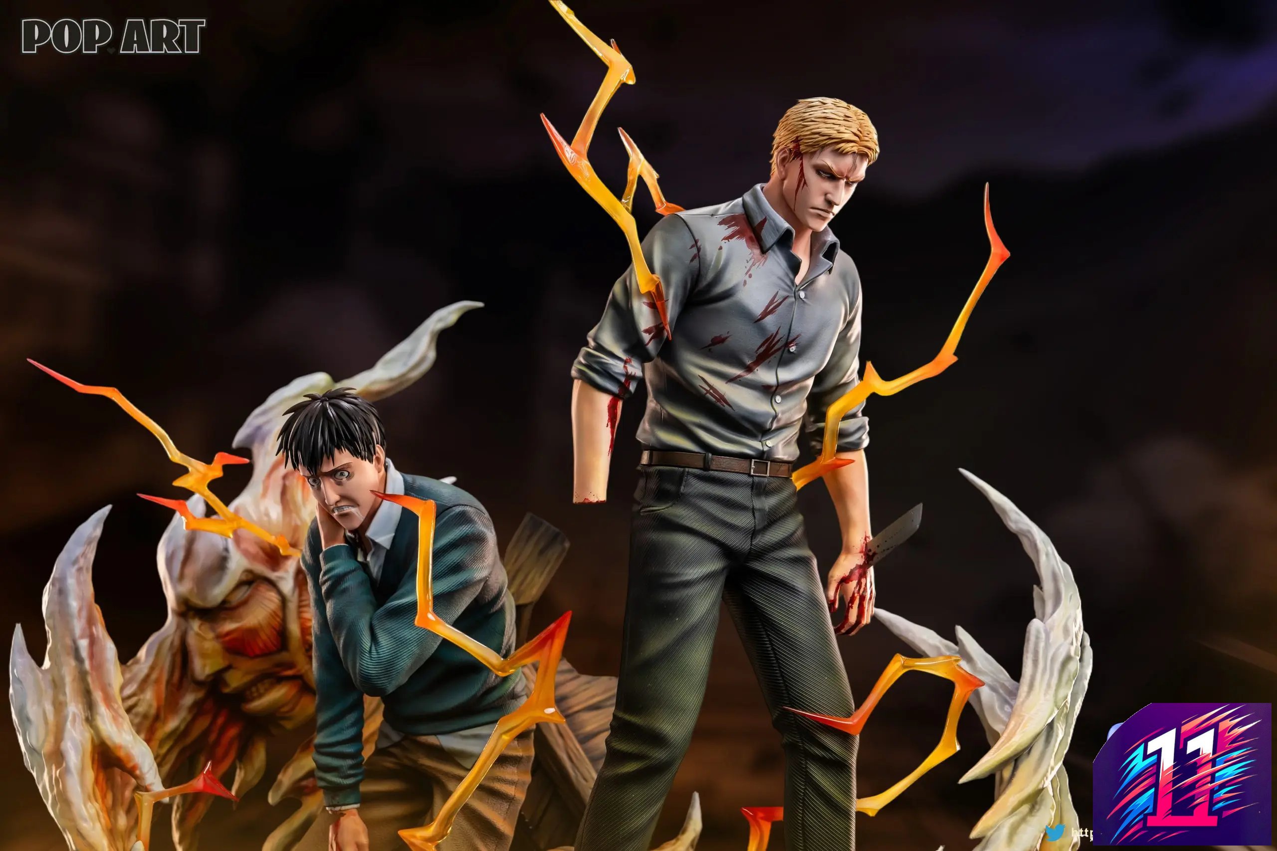 POP.ART Studio - Character Arc #003 Reiner Braun X Bertolt Hoover Attack on Titan