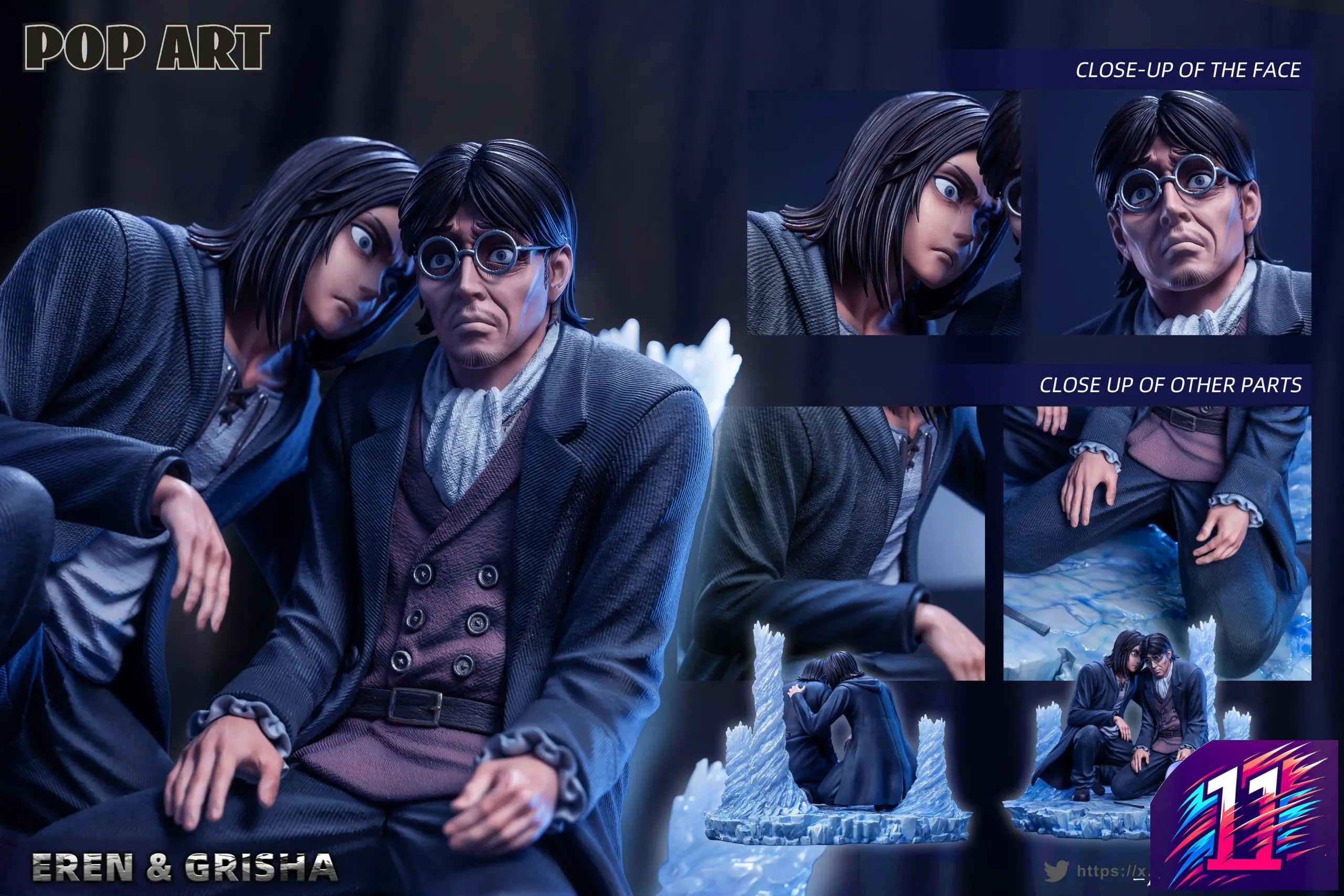 POP.ART Studio - Eren X Grisha Attack on Titan