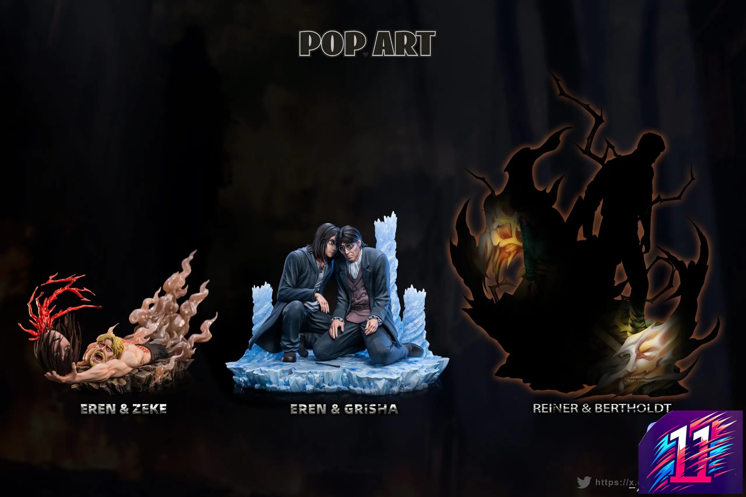 POP.ART Studio - Eren X Grisha Attack on Titan