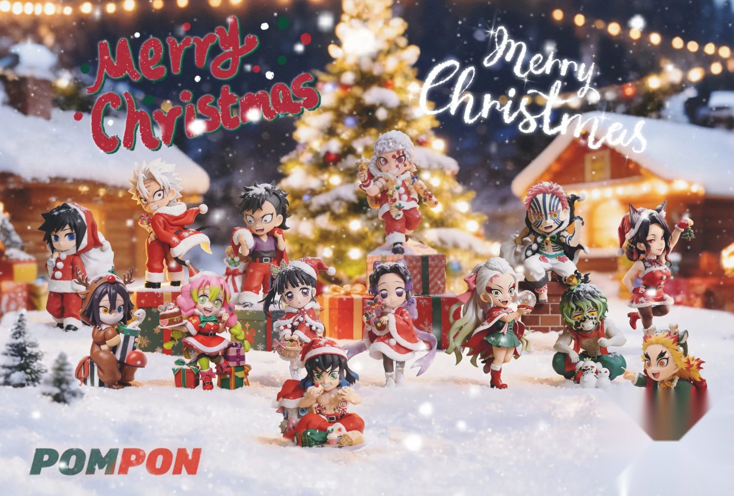 PomPon Studio - Giyu X Kyojuro X Tengen X Inosuke Demon Slayer