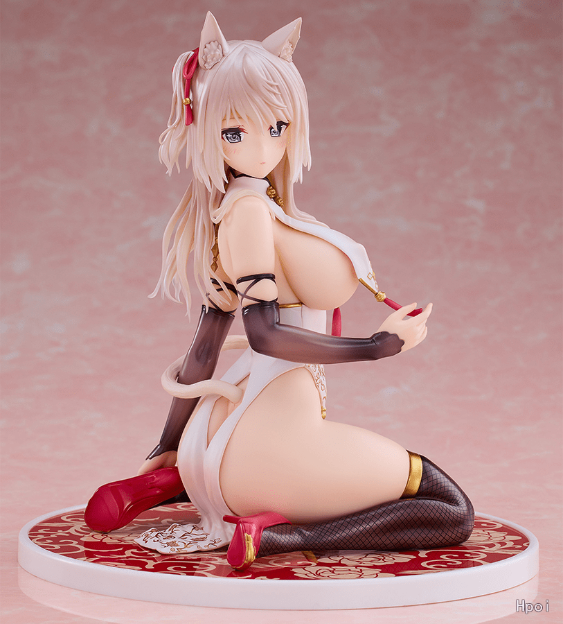 Pink Cat - Original Cheongsam Cat White Cat (Licensed)