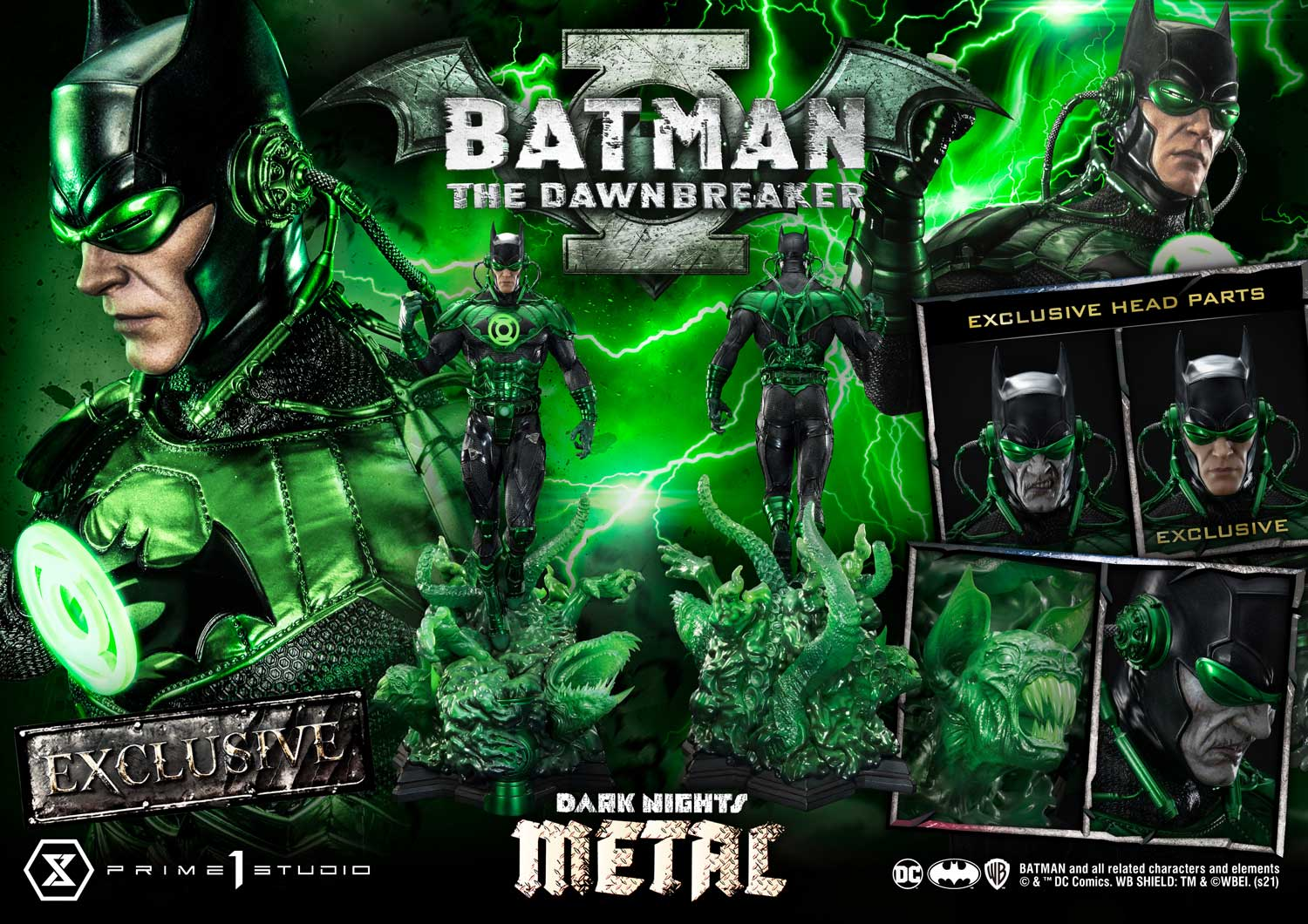 Prime 1 Studio - DC Dark Nights: Metal Series: The Dawnbreaker Batman MMDCMT-06 & MMDCMT-06EX (Licensed)