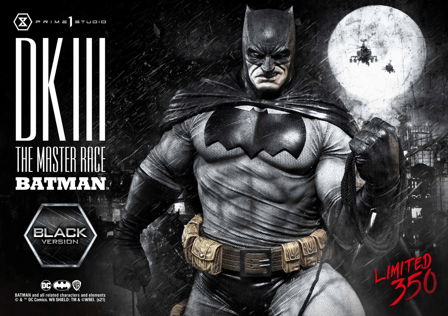 Prime 1 Studio - DC The Dark Knight III: The Master Race Batman Black Version MMDCDK3-01BL