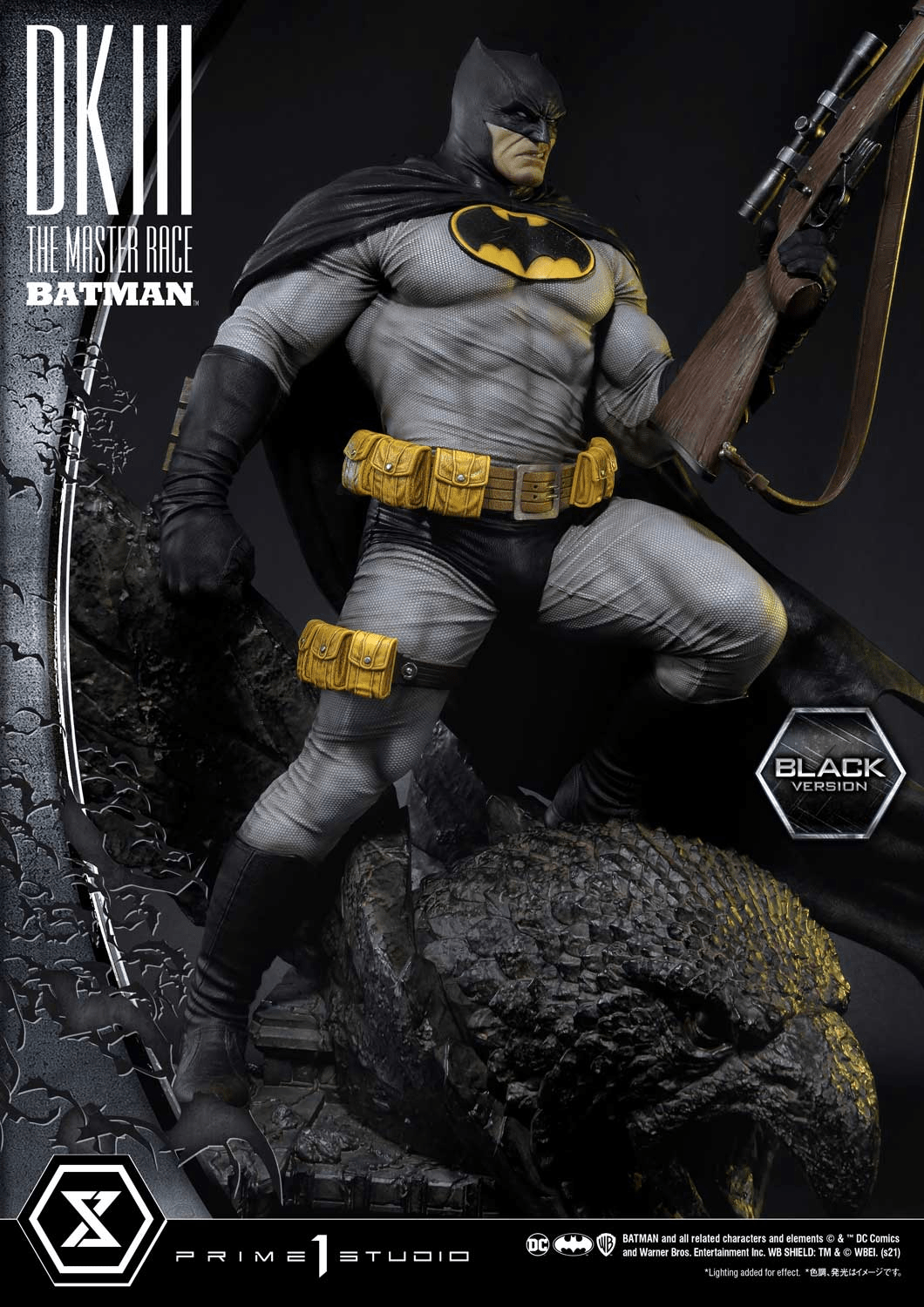 Prime 1 Studio - DC The Dark Knight III: The Master Race Batman Black Version MMDCDK3-01BL