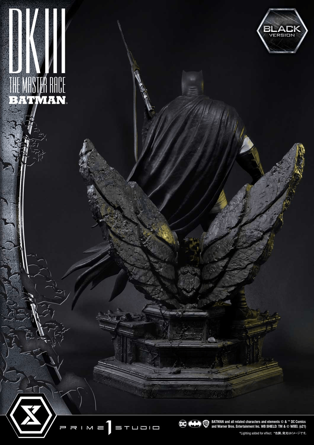 Prime 1 Studio - DC The Dark Knight III: The Master Race Batman Black Version MMDCDK3-01BL