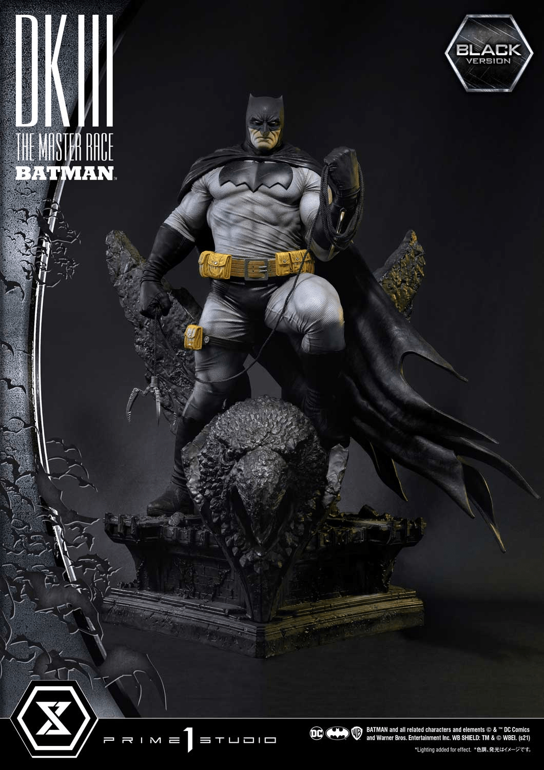 Prime 1 Studio - DC The Dark Knight III: The Master Race Batman Black Version MMDCDK3-01BL