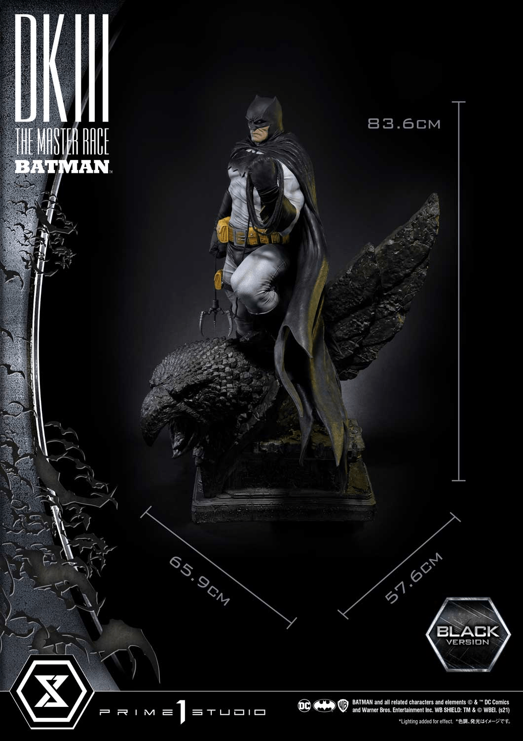 Prime 1 Studio - DC The Dark Knight III: The Master Race Batman Black Version MMDCDK3-01BL