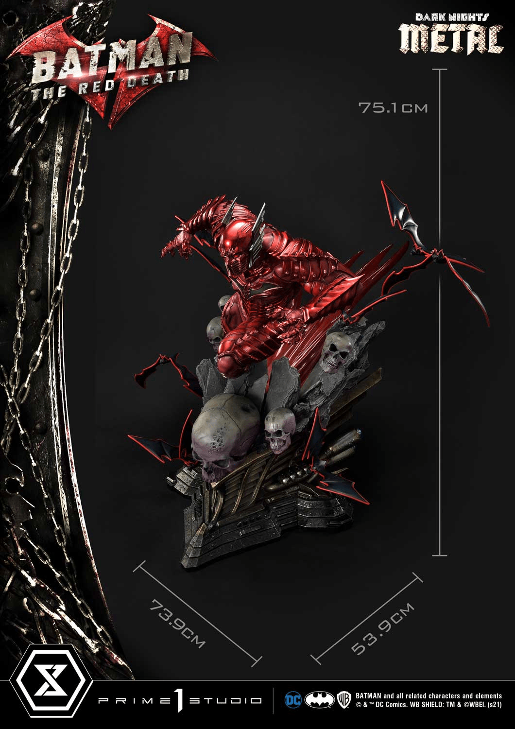 Prime 1 Studio - DC The Red Death Batman Regular Version MMDCMT-07 (Licensed)
