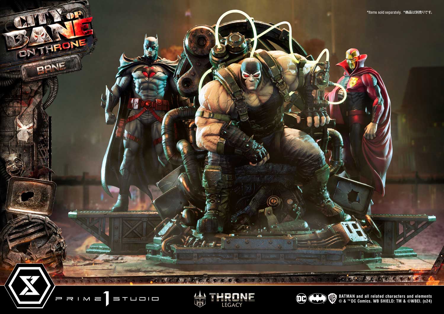 Prime 1 Studio - DC comics Batman Bane on the Throne 1/4