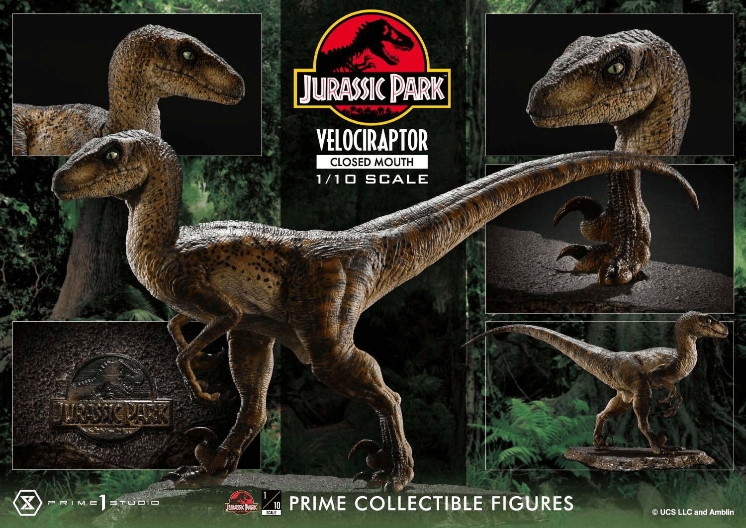 Prime 1 Studio - Jurassic Park Velociraptor PCFJP-08 (Licensed)