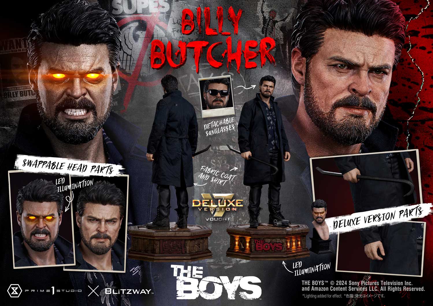 Prime 1 Studio - Premium Masterline The Boys William Billy Butcher PMTB-01 PMTB-01DX